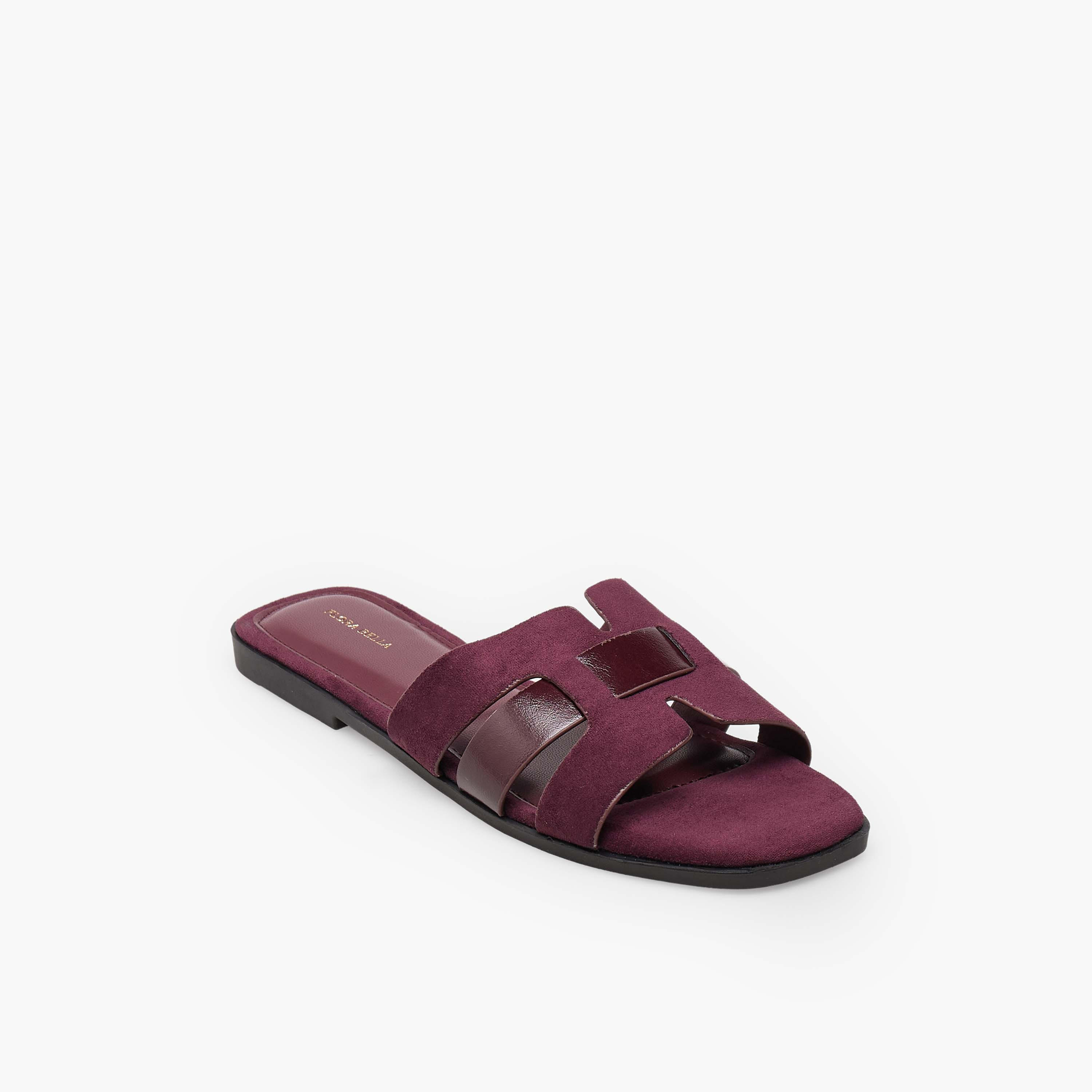 Flora Bella Women Textured Cutout Detail Sandals-women-shoes-flats-sandals-image-2