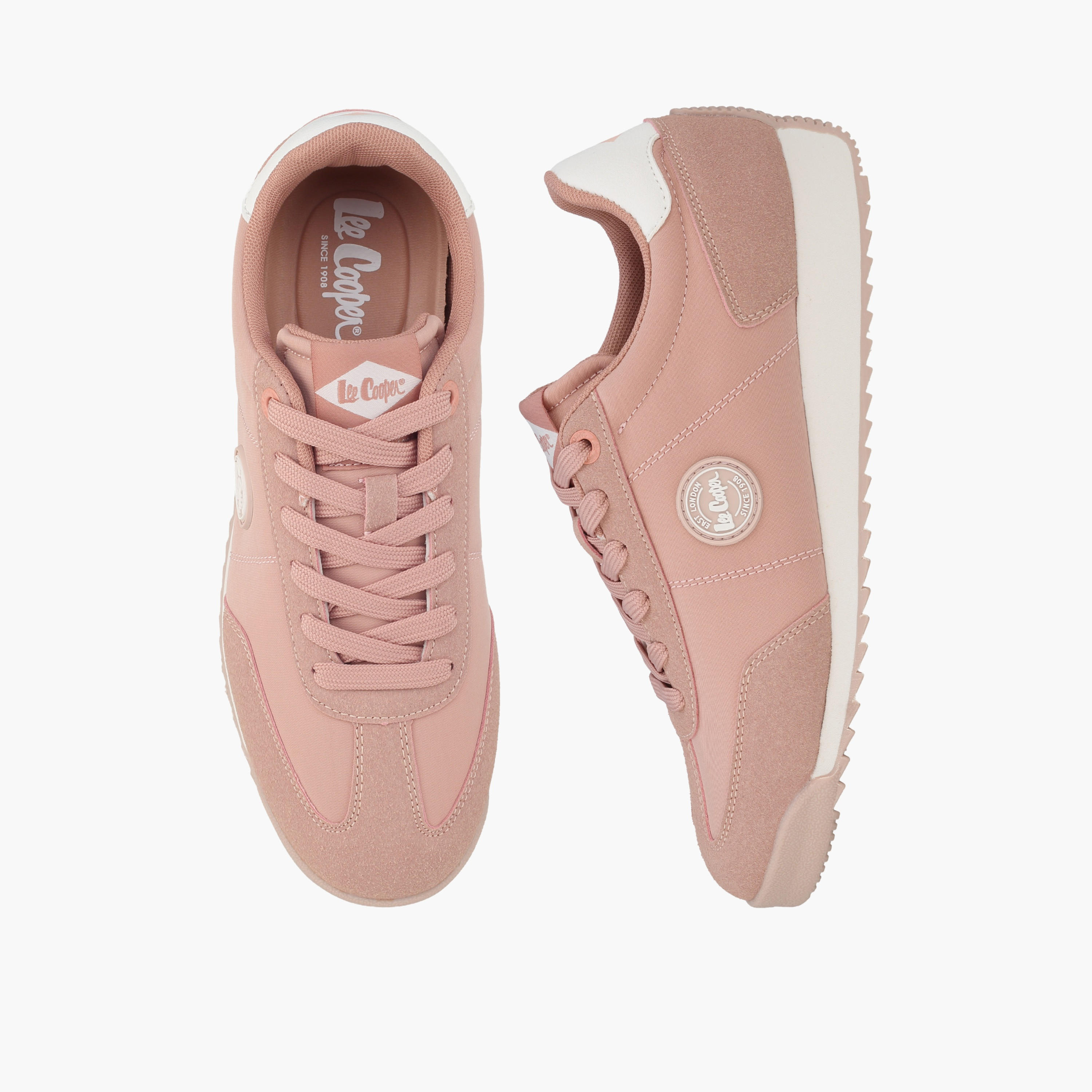Lee Cooper Women Panelled Lace-Up Ankle Sneakers-women-shoes-sneakers-image-1