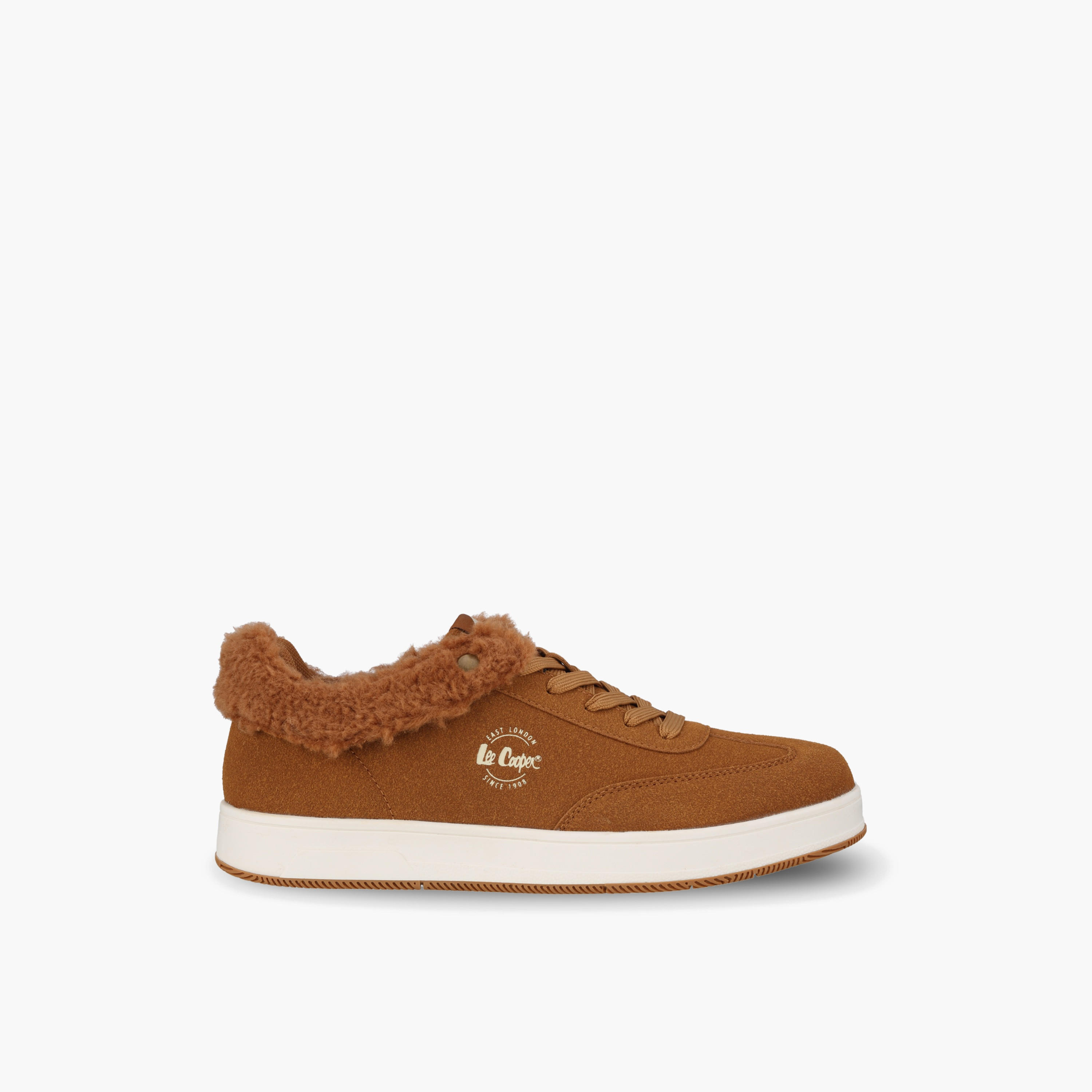 حذاء سنيكرز طول الكاحل برباط وفرو صناعي للنساء من لي كوبر-women-shoes-sneakers-image-3