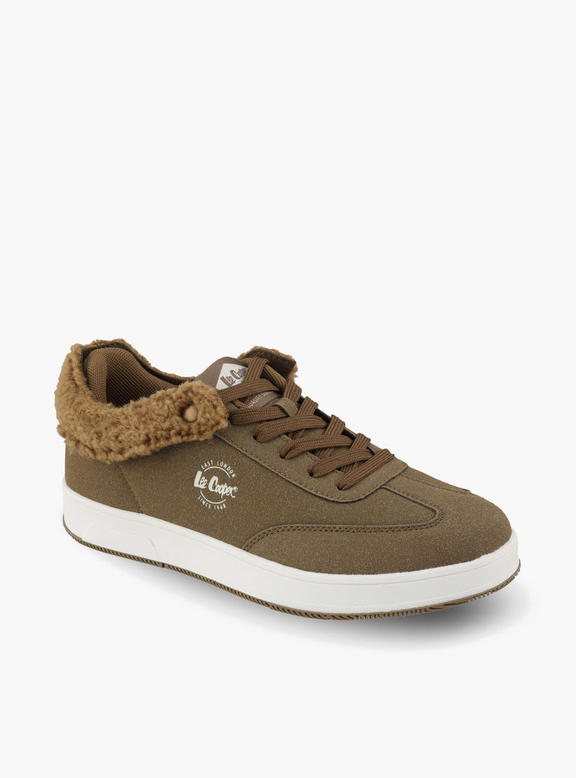 Lee Cooper Women Faux Fur Lace-Up Ankle Sneakers-women-shoes-sneakers-image-2