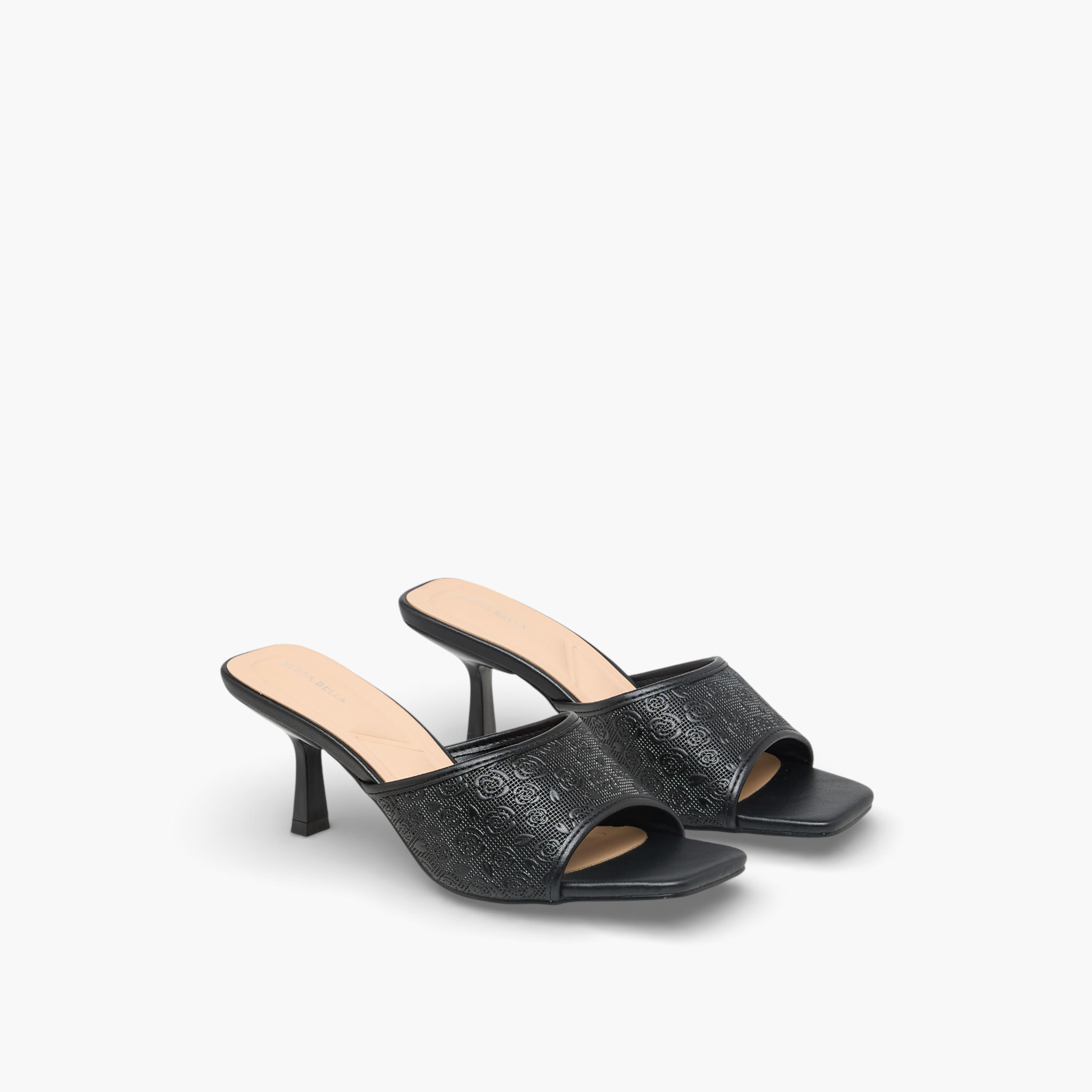 صندل بملمس زهور بارز وكعب مدبب من فلورا بيلا-women-shoes-sandals-heeled-image-1