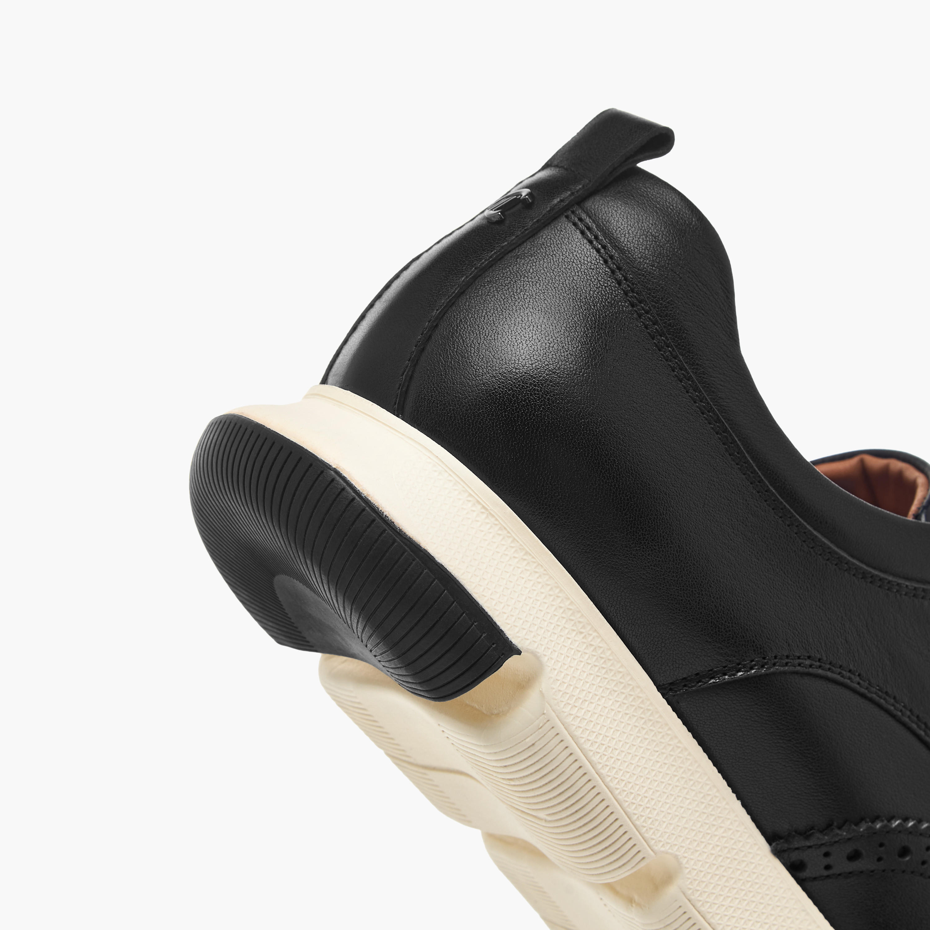 Le Confort Leather Perforated Lace-Up Sneakers-men-shoes-sneakers-image-5