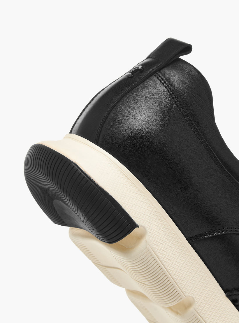 Le Confort Leather Perforated Lace-Up Sneakers-men-shoes-sneakers-image-5