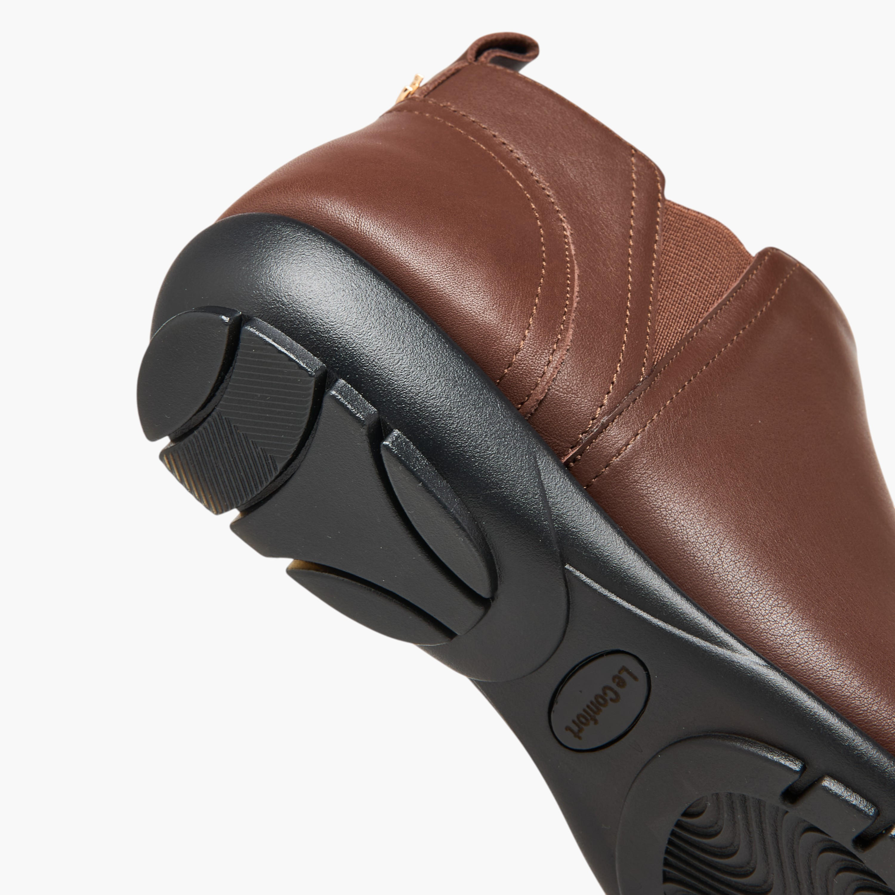 بوت بارز الملمس سهل الارتداء بكعب سميك من لو كونفورت-women-shoes-boots-image-6