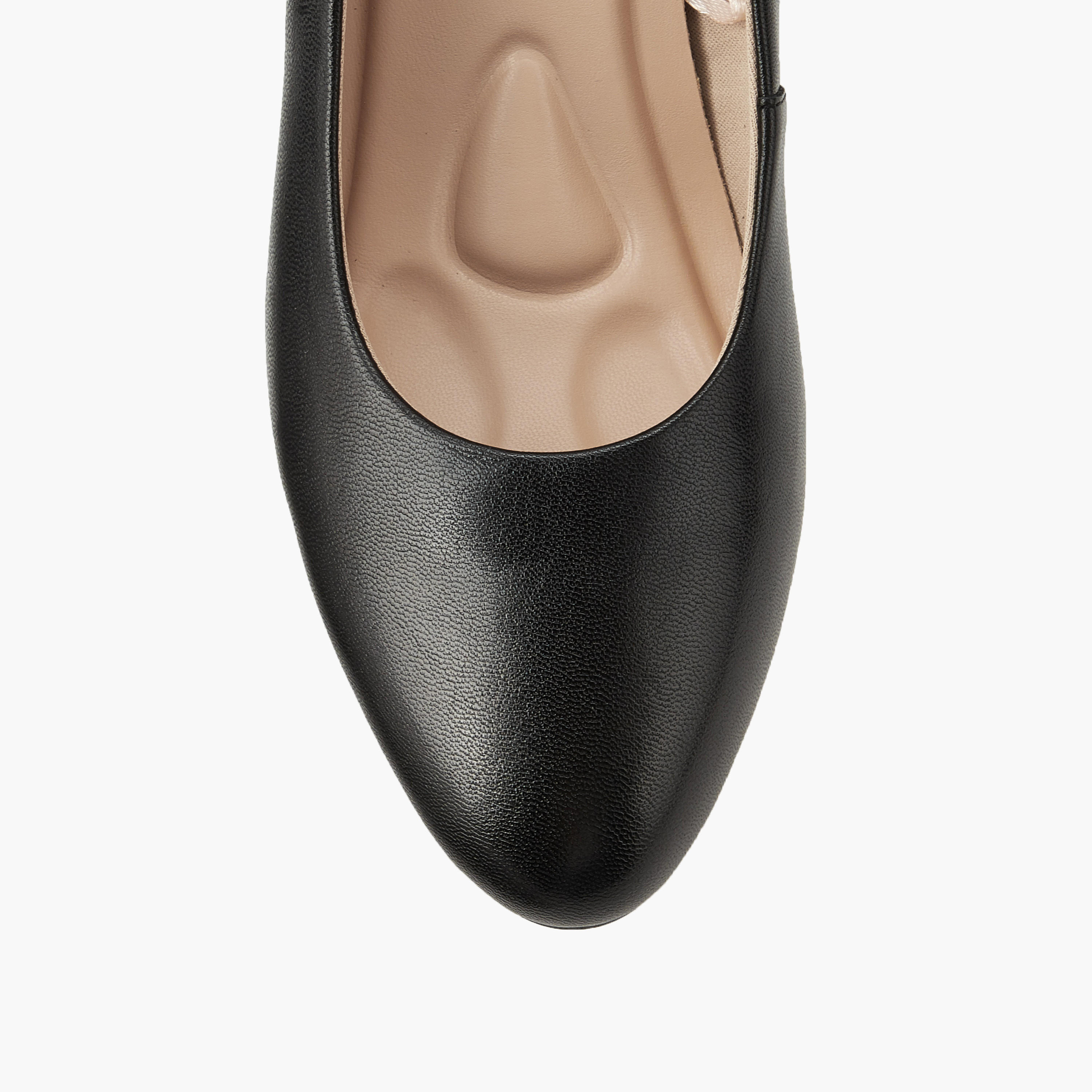 Le Confort Solid Pointed Toe Leather Pumps with Block Heels-women-shoes-heels-image-4