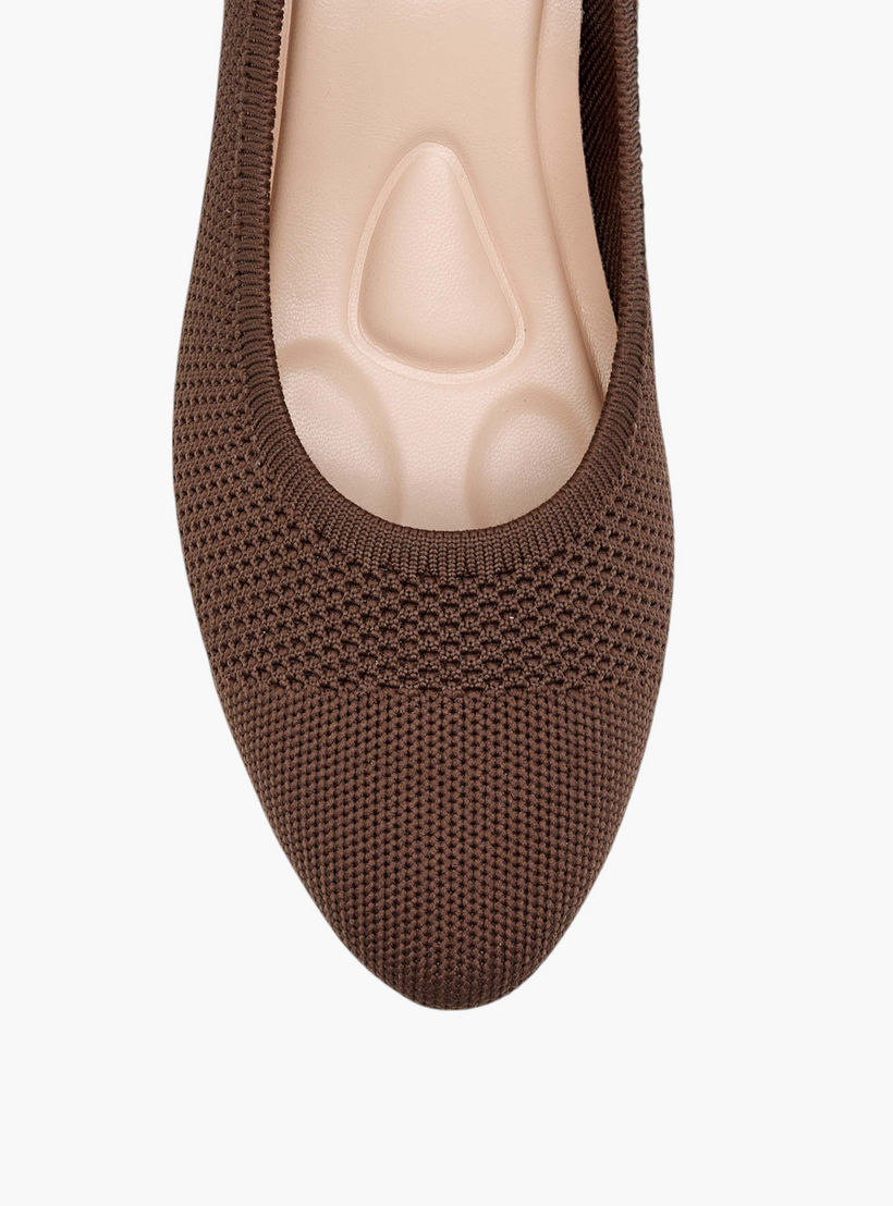 Le Confort Flyknit Textured Slip-On Pumps with Cone Heels-women-shoes-heels-image-4
