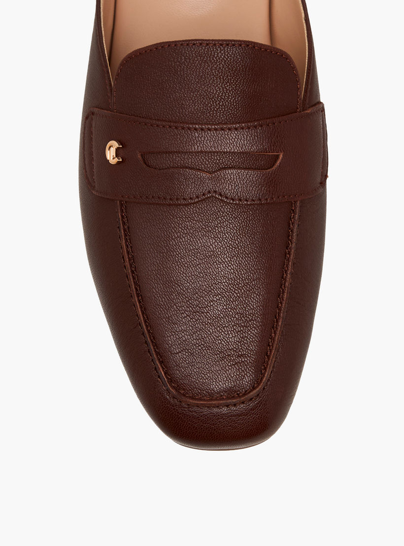 حذاء ميول جلد سهل الارتداء للنساء من لو كونفورت-women-shoes-flats-mules-image-3