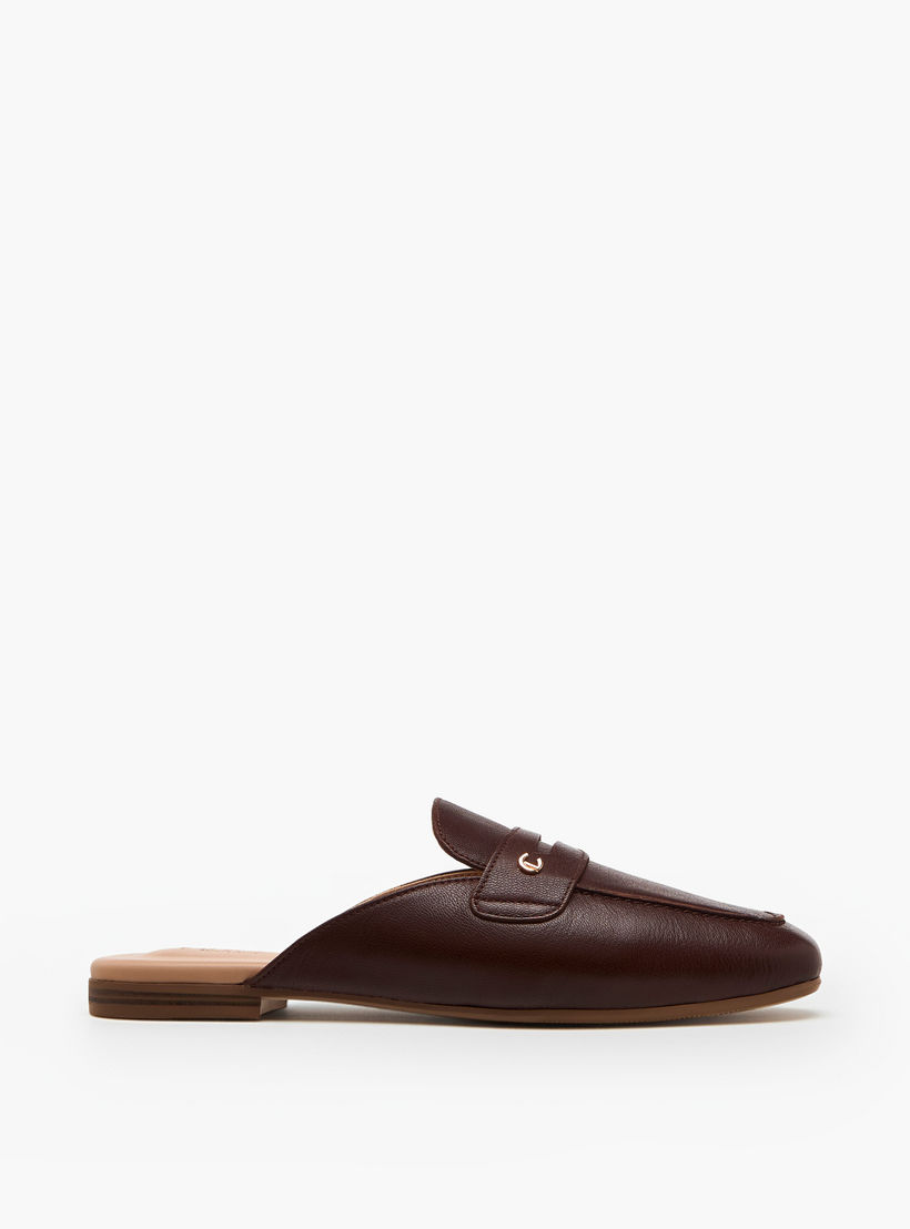 حذاء ميول جلد سهل الارتداء للنساء من لو كونفورت-women-shoes-flats-mules-image-4