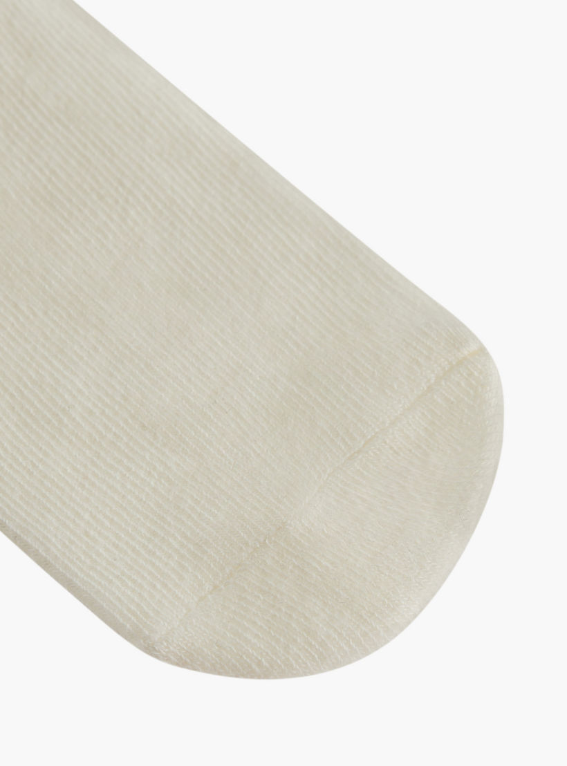 طقم جوارب مضلعة بطول الكاحل 3 أزواج بدون تيري من ليتل ميسي-girls-accessories-socks-image-5
