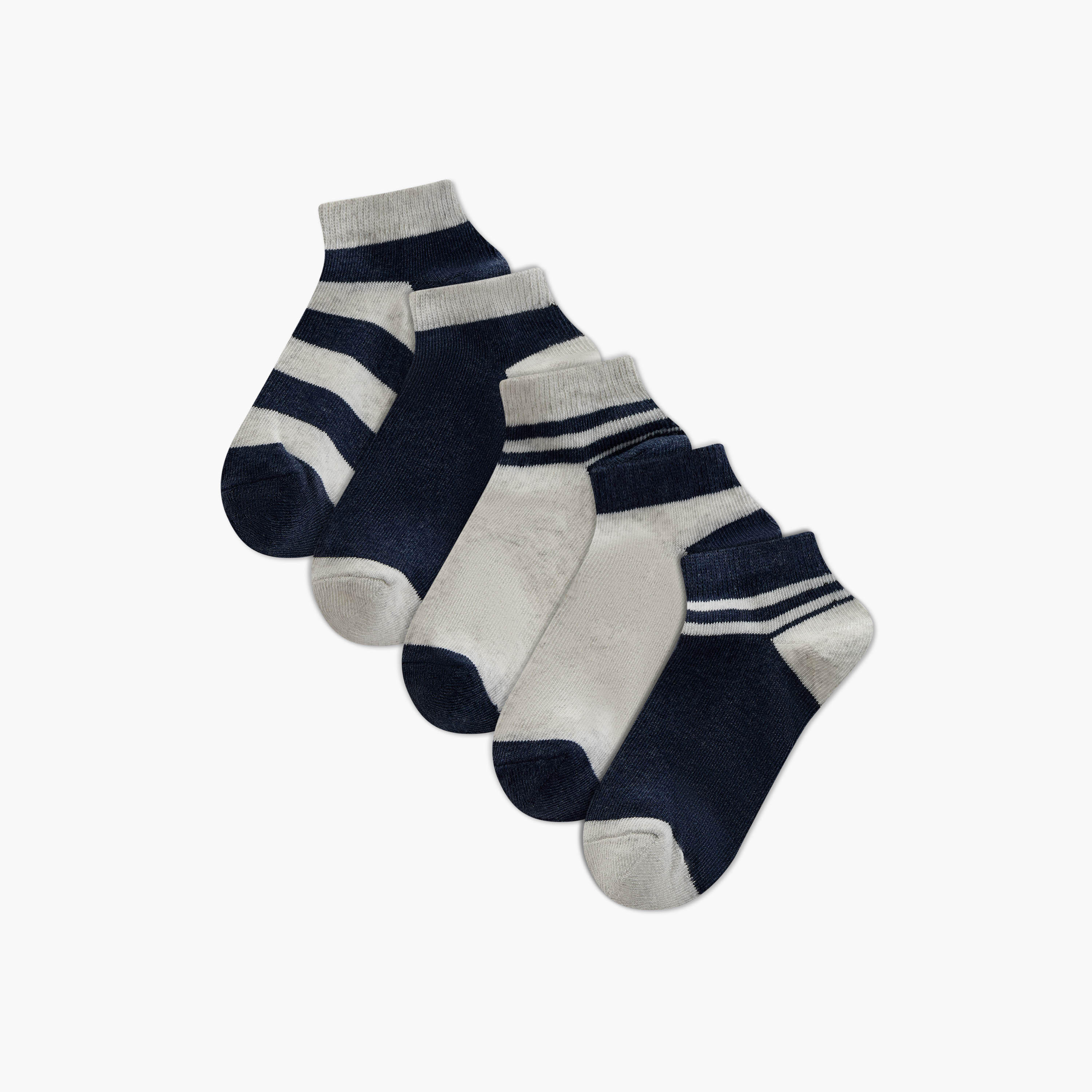LBL by Shoexpress Printed Ankle Length Socks - Set of 5-girls-accessories-socks-image-1