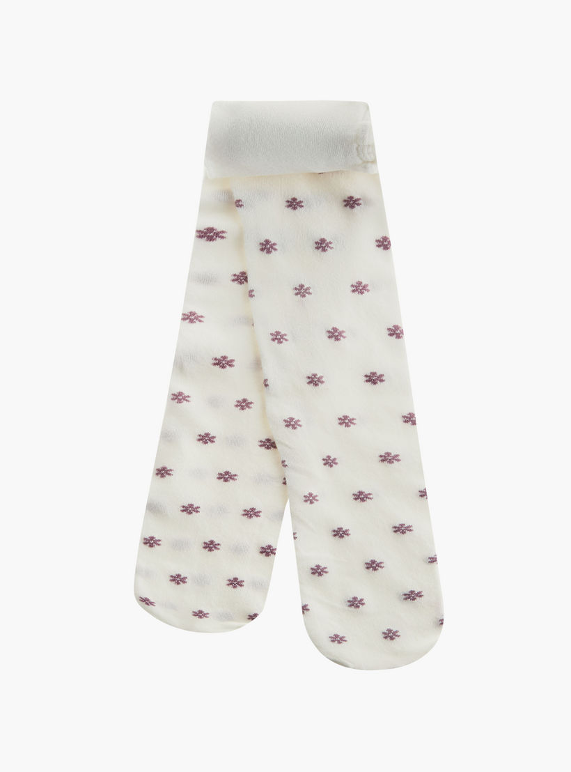 Little Missy Girls Tights with Elasticated Waistband- Set of 2-girls-accessories-socks-image-3