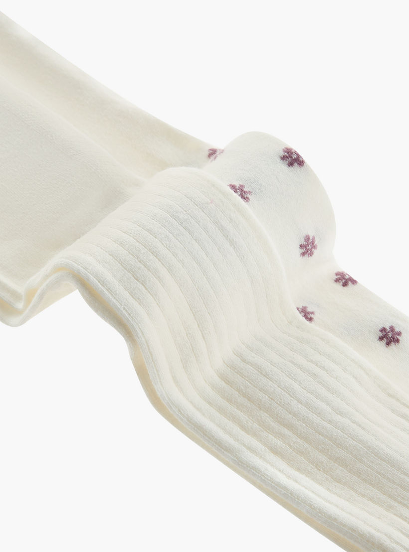 Little Missy Girls Tights with Elasticated Waistband- Set of 2-girls-accessories-socks-image-4