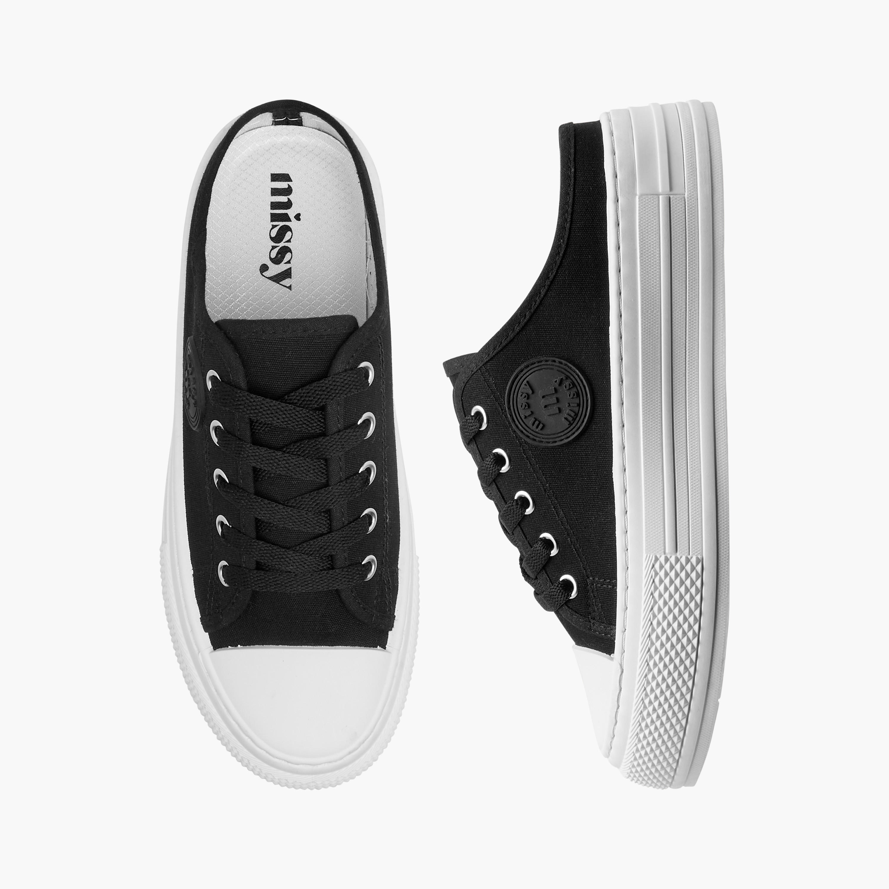 Missy Logo Applique Slip-On Sneakers with Lace Detail-women-shoes-sneakers-image-1