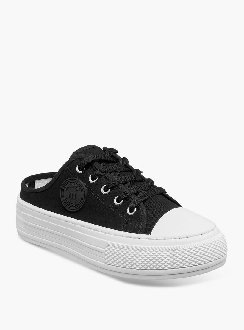 Missy Logo Applique Slip-On Sneakers with Lace Detail-women-shoes-sneakers-image-2