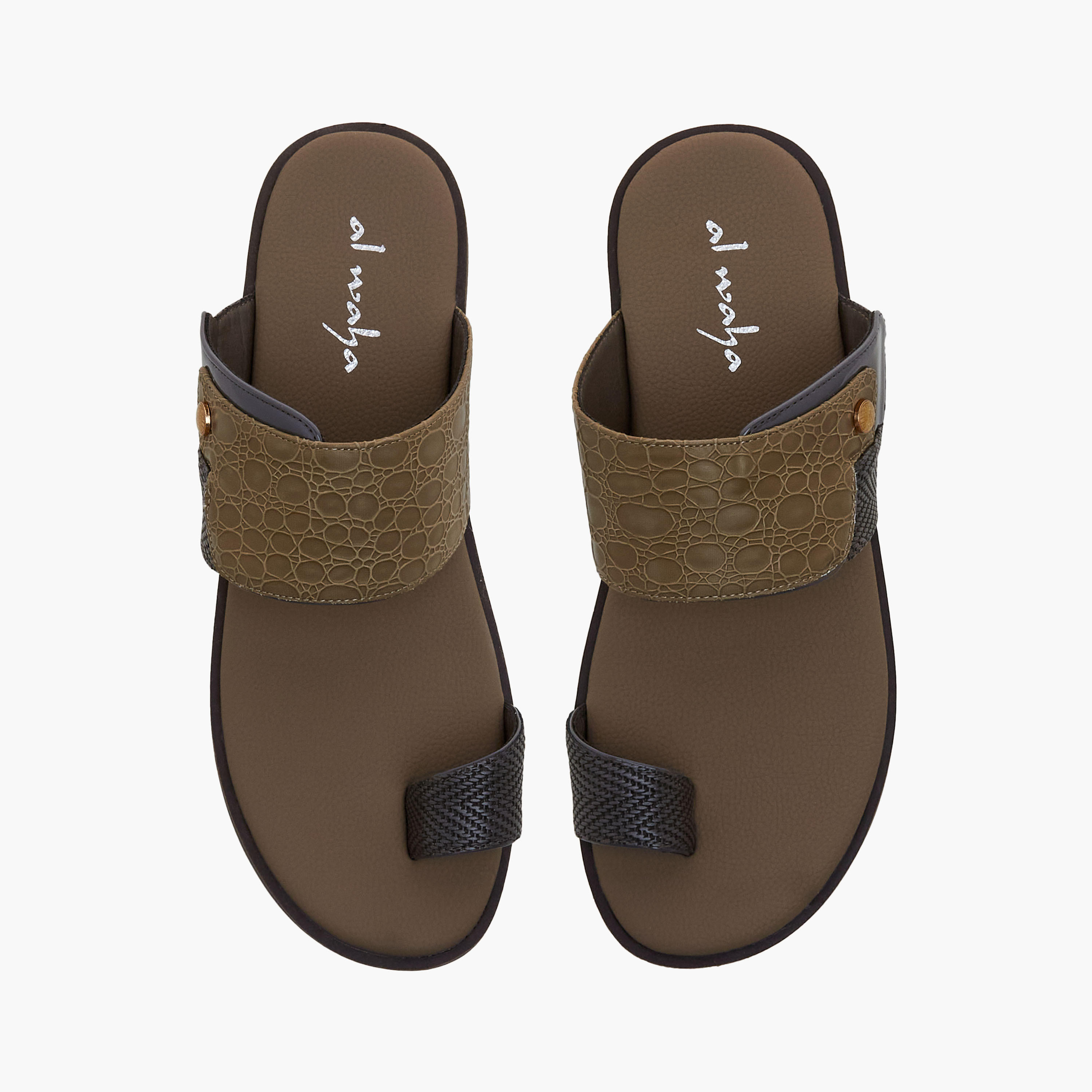 Al Waha Men Toe Loop Arabic Sandals-men-shoes-sandals-image-1
