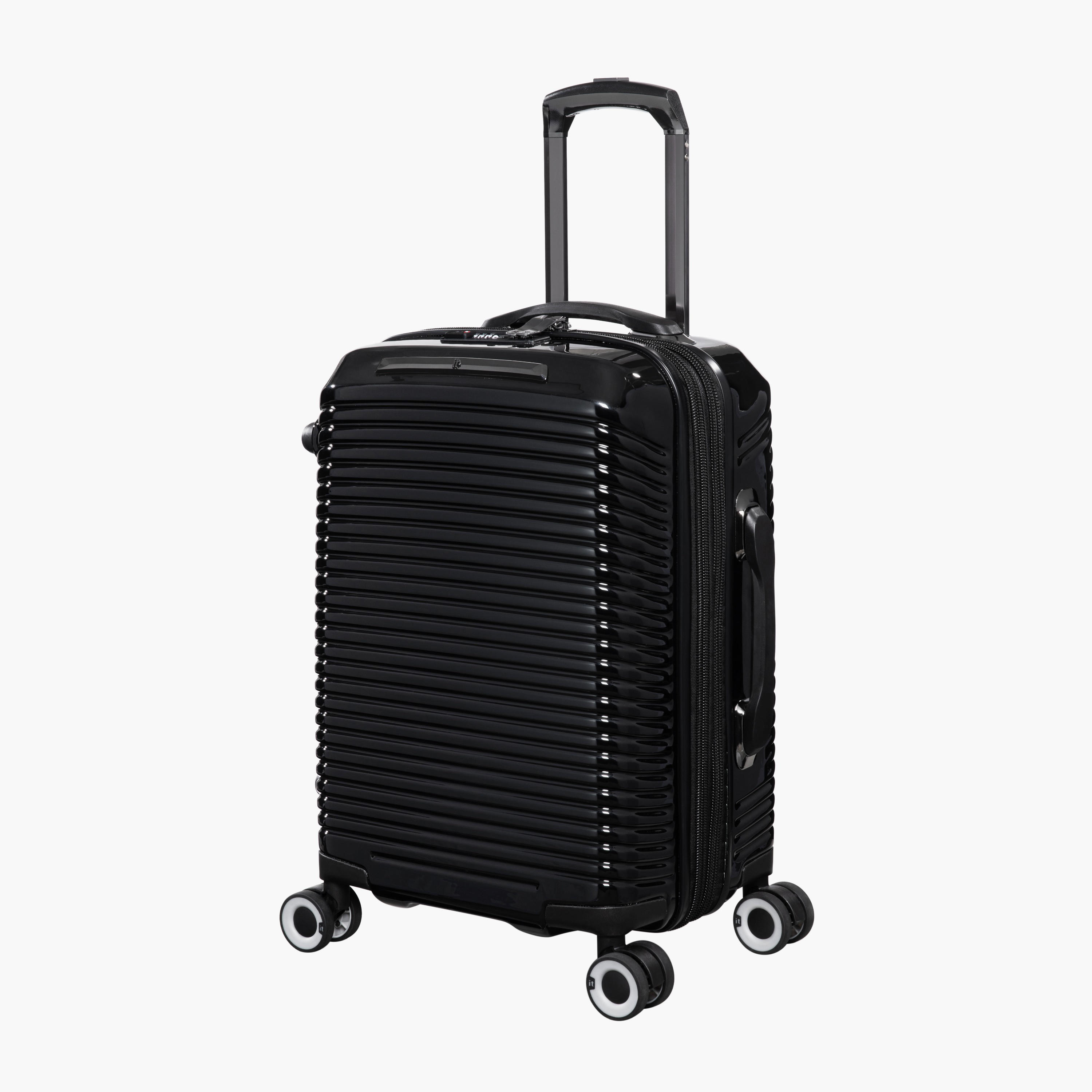 IT Textured Hardcase Luggage Trolley with Retractable Handle - 20 inches Cabin Bag-travel-luggagesandbags-luggage-image-1