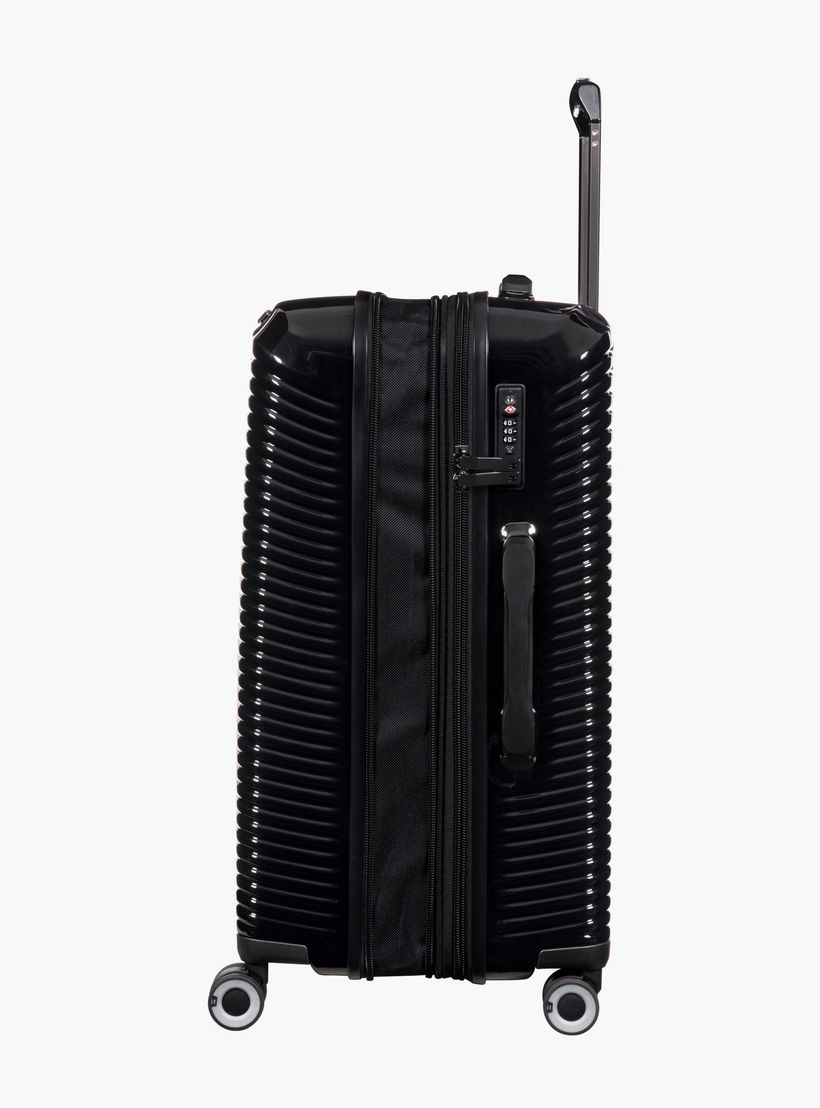 IT Textured Hardcase Luggage Trolley with Retractable Handle - 28 inches Check-In Bag-travel-luggagesandbags-luggage-image-4