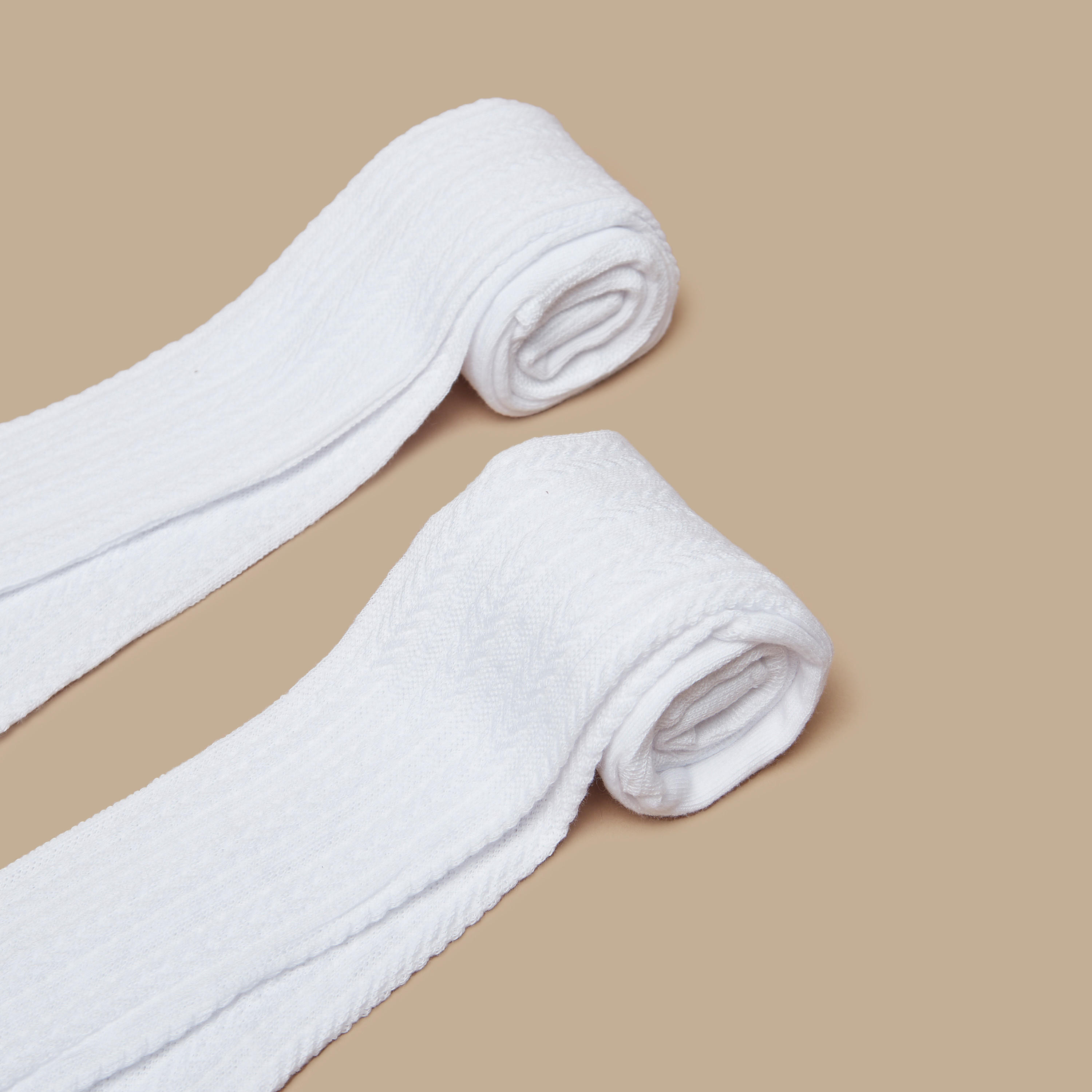 سراويل تحتانية بارزة الملمس من فلورا بيلا - طقم من قطعتين-girls-accessories-socks-image-2