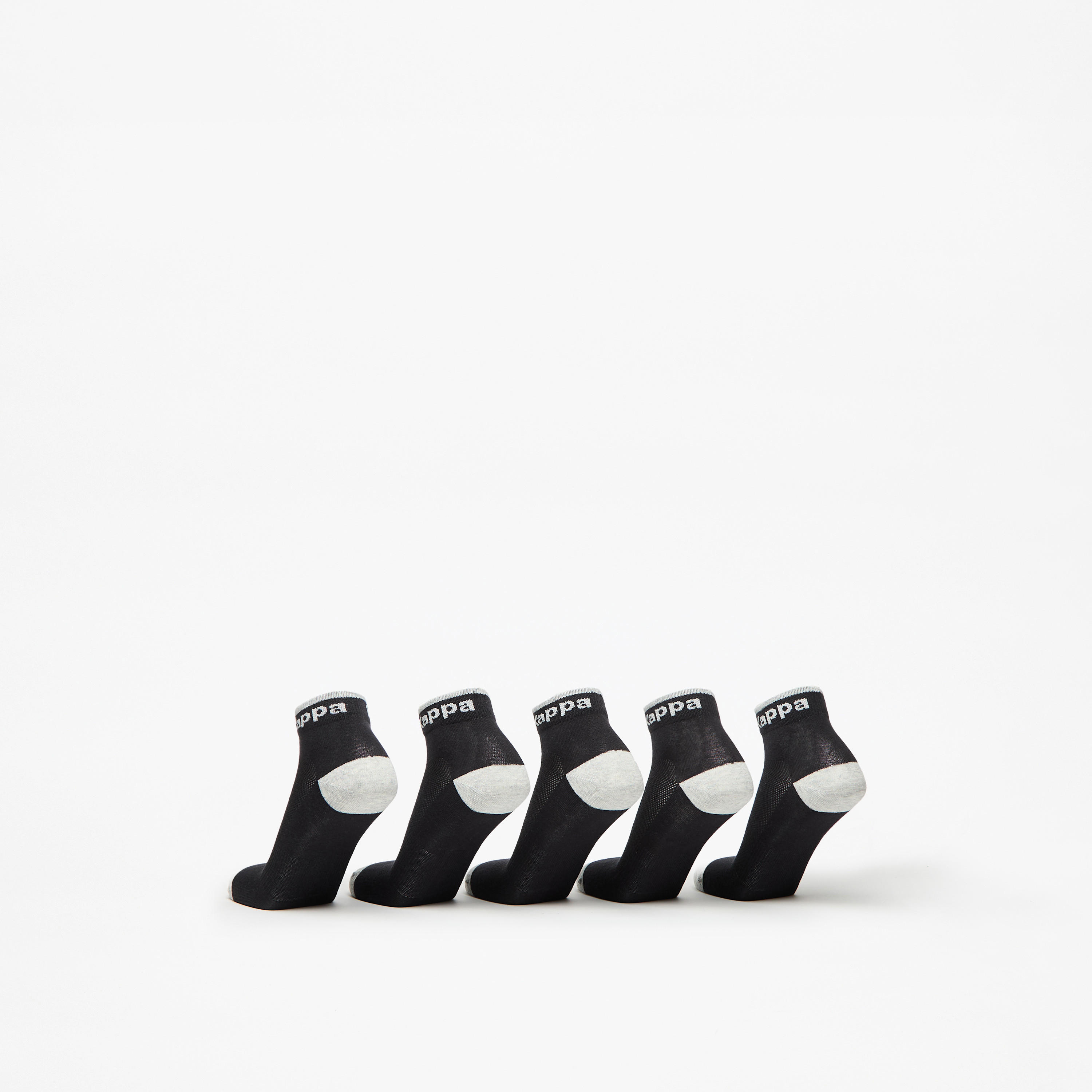 Kappa Logo Print Crew Length Sports Socks - Set of 5-men-socks-image-3