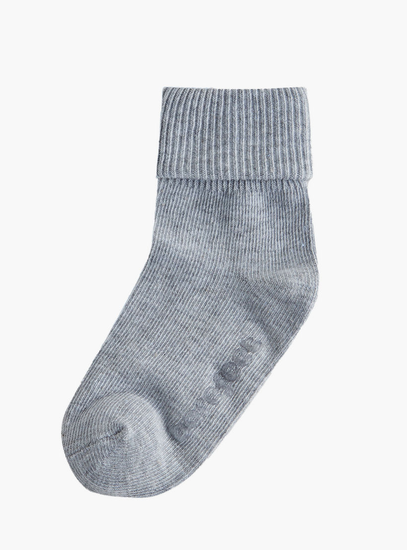 Barefeet Ribbed Ankle Length Socks - Set of 5-girls-accessories-socks-image-2