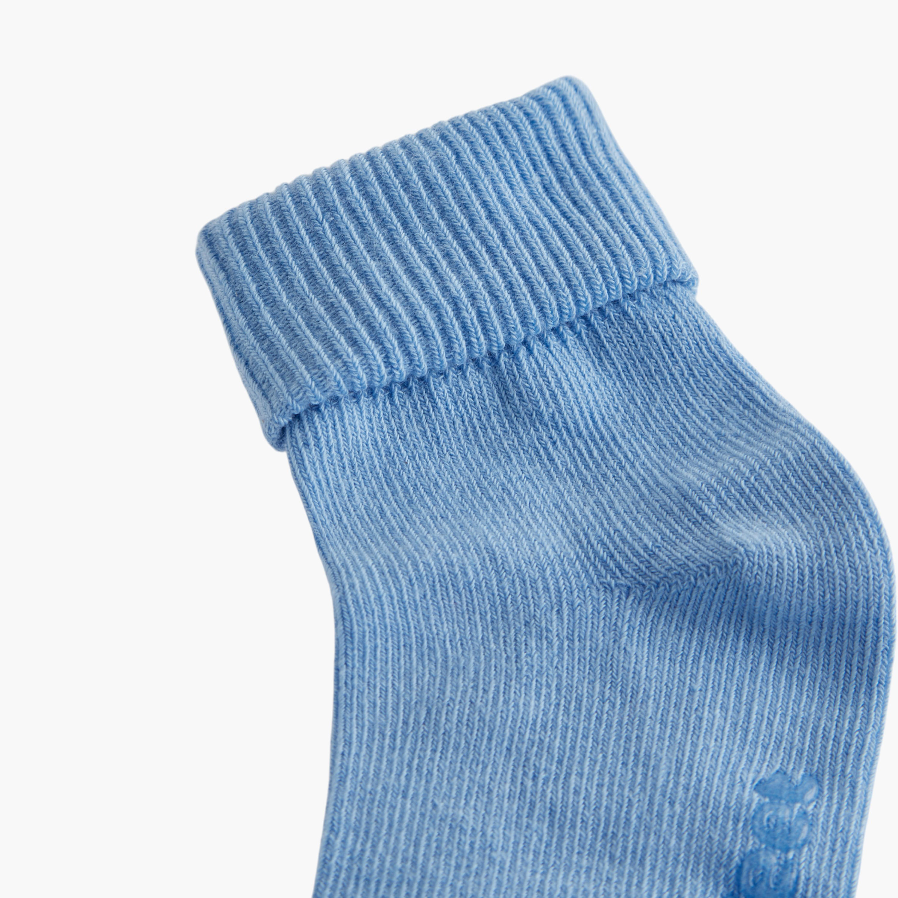 Barefeet Ribbed Ankle Length Socks - Set of 5-girls-accessories-socks-image-3