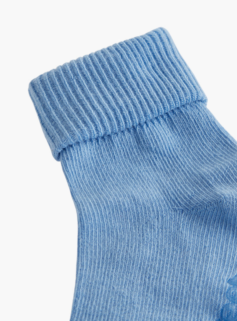 Barefeet Ribbed Ankle Length Socks - Set of 5-girls-accessories-socks-image-3