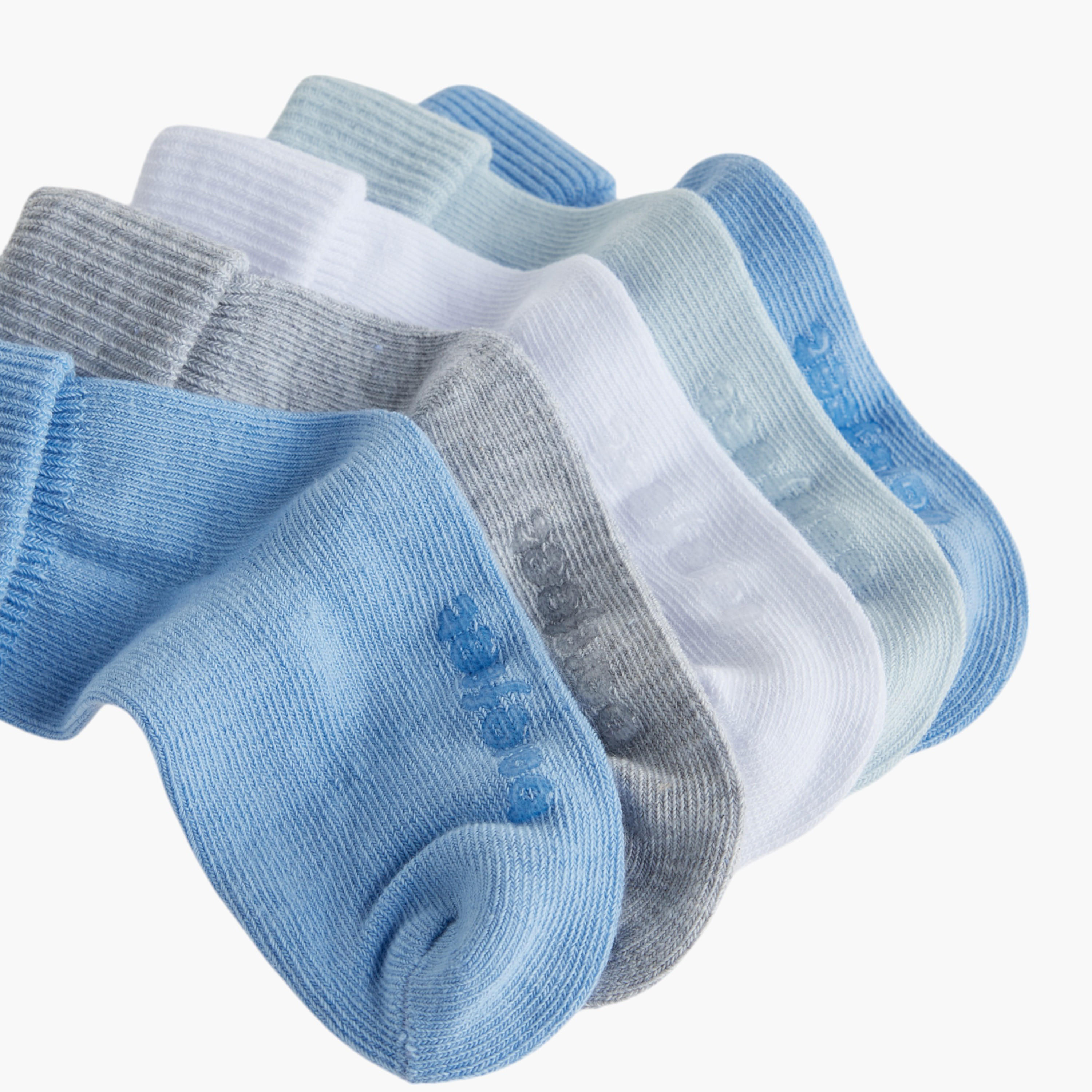 Barefeet Ribbed Ankle Length Socks - Set of 5-girls-accessories-socks-image-4