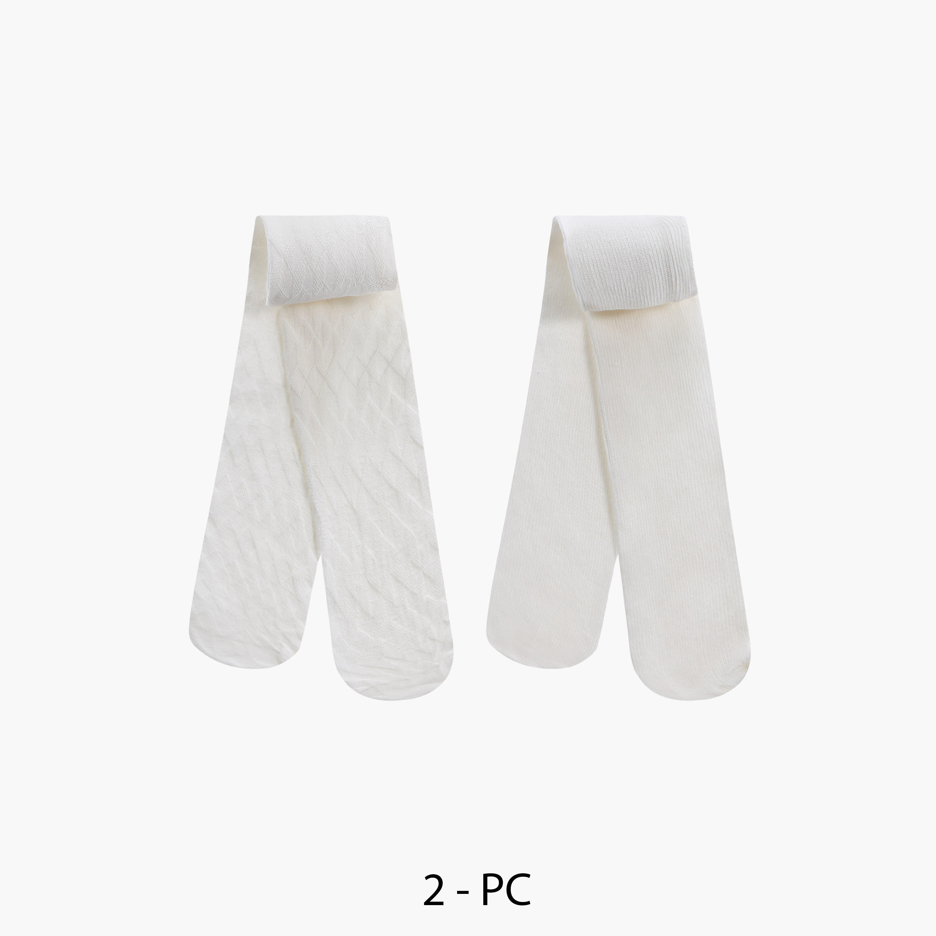 سراويل تحتانية بخصر مطاطي للبنات من ليتل ميسي - طقم من قطعتين-girls-accessories-socks-image-1