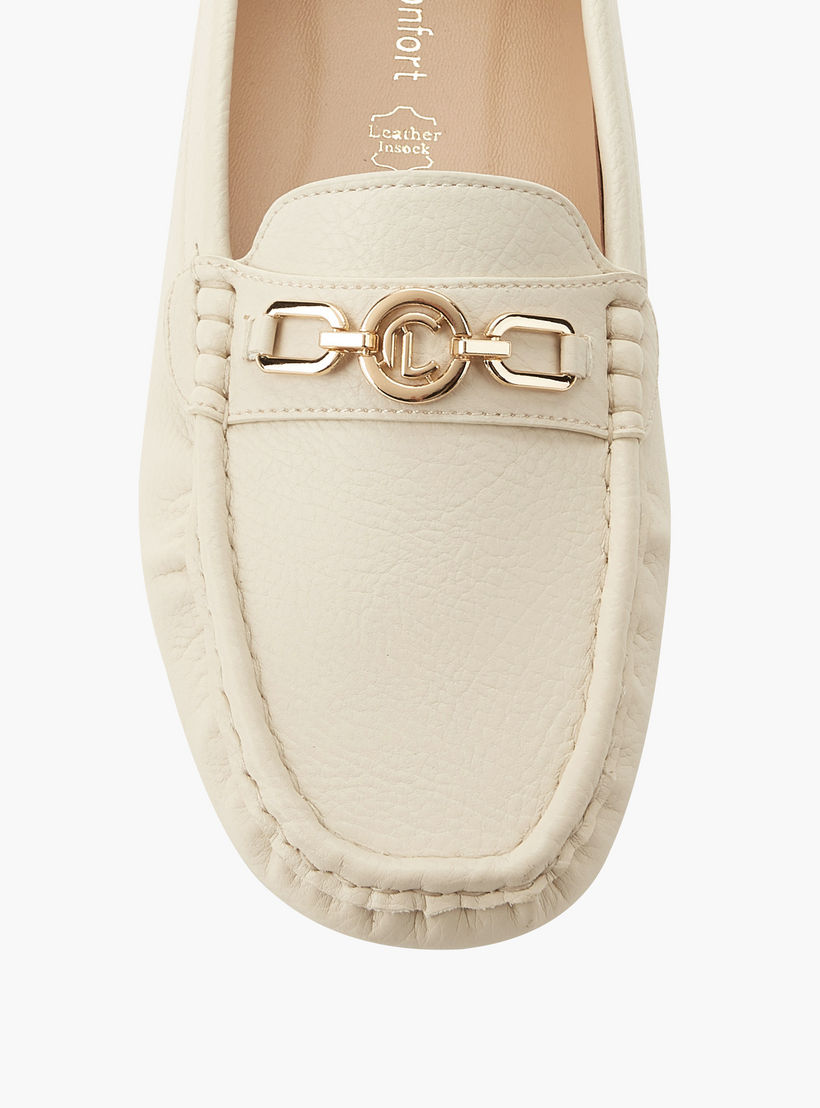 حذاء موكاسين مريح سهل الارتداء بزينة معدنية من لو كونفورت-women-shoes-flats-moccasins-image-5