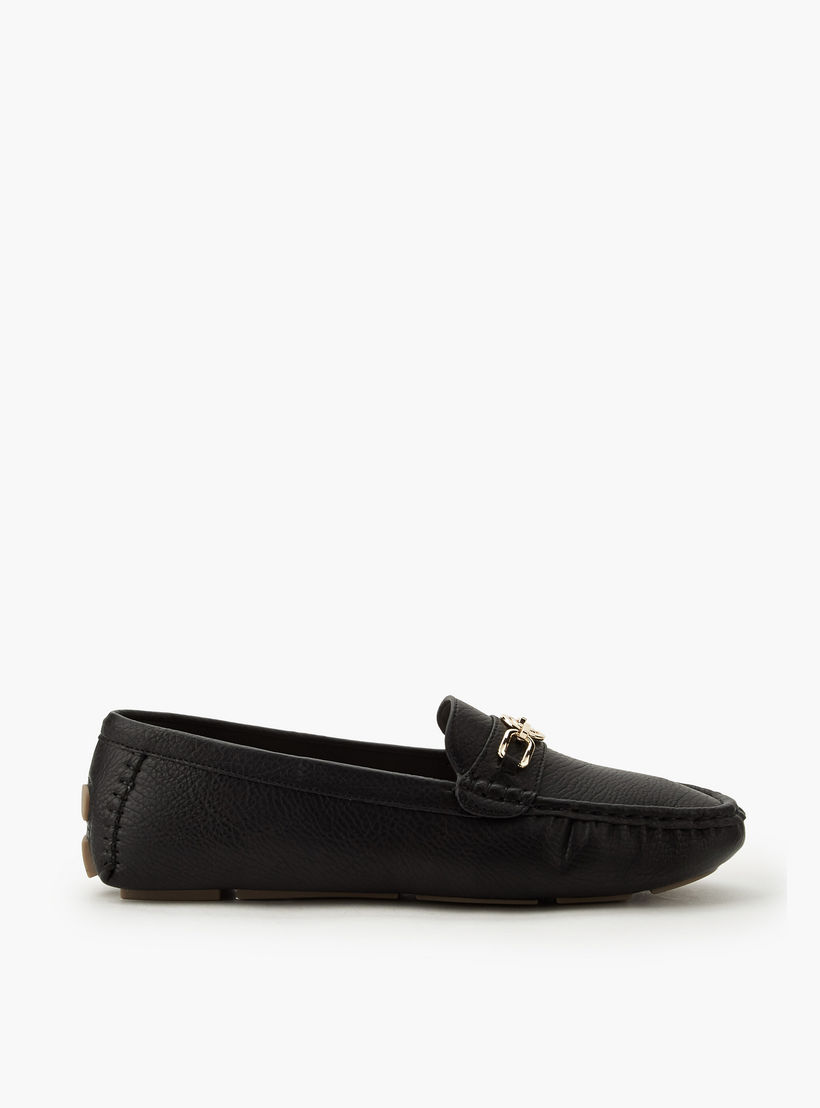حذاء موكاسين مريح سهل الارتداء بزينة معدنية من لو كونفورت-women-shoes-flats-moccasins-image-3