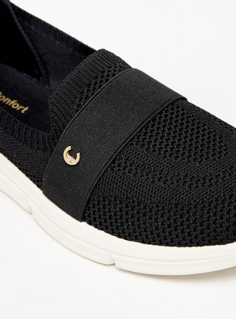 Le Confort Women Textured Slip-On Sneakers-women-shoes-sneakers-image-5