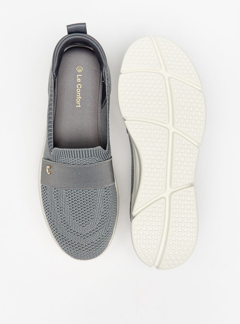 Le Confort Women Textured Slip-On Sneakers-women-shoes-sneakers-image-1