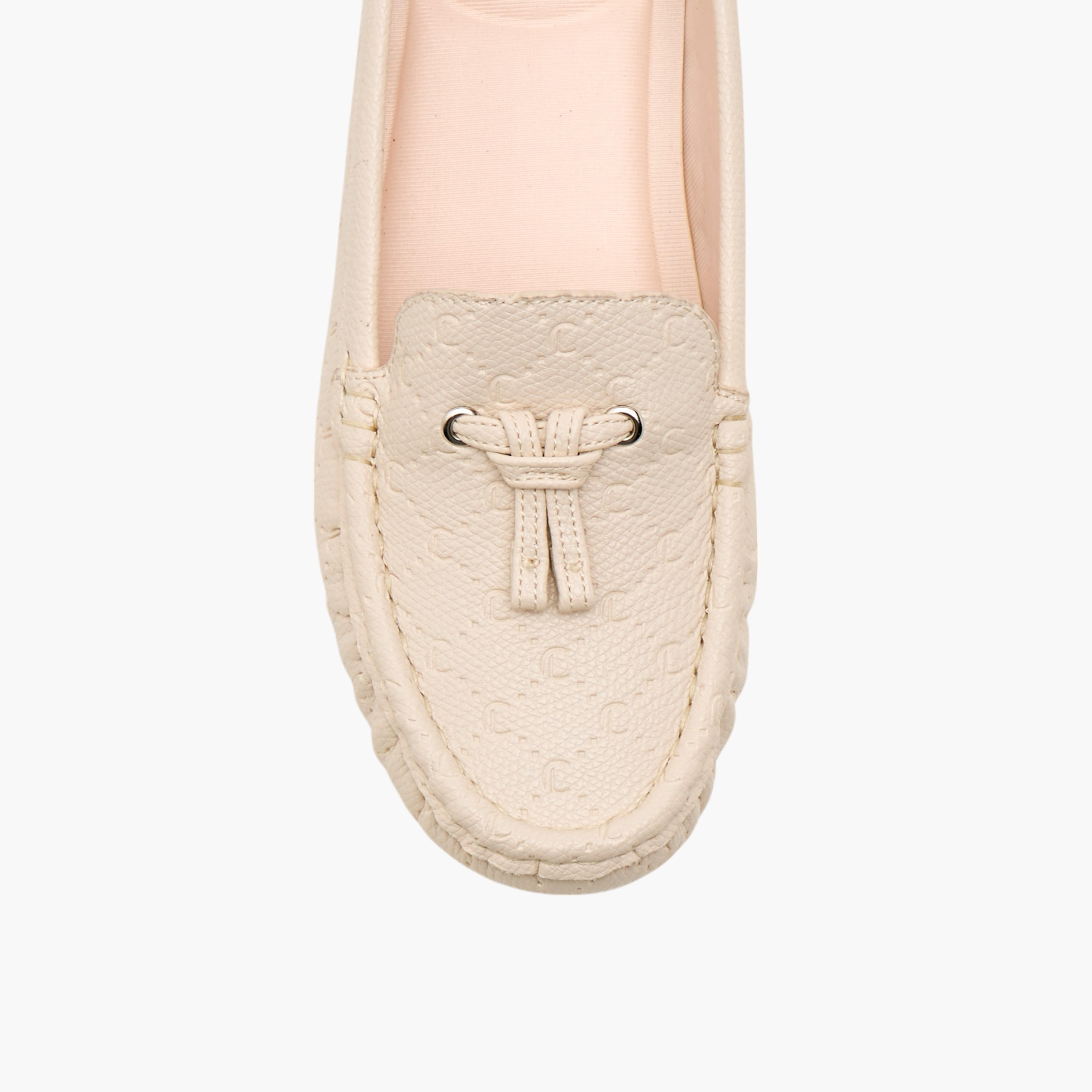 Le Confort Monogram Embossed Comfort Moccasins with Wedge Heels-women-shoes-heels-image-4