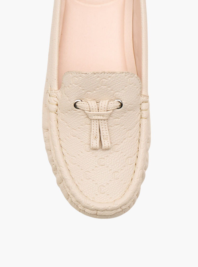 Le Confort Monogram Embossed Comfort Moccasins with Wedge Heels-women-shoes-heels-image-4
