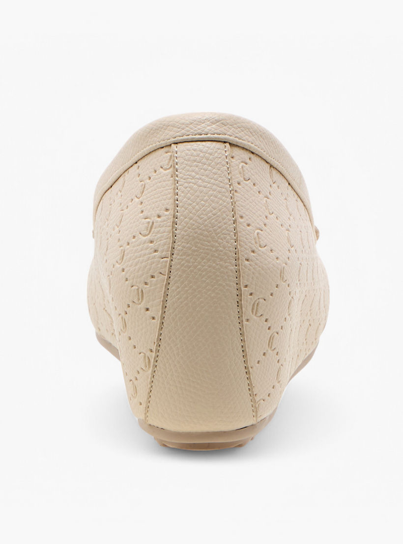 Le Confort Monogram Embossed Comfort Moccasins with Wedge Heels-women-shoes-heels-image-5