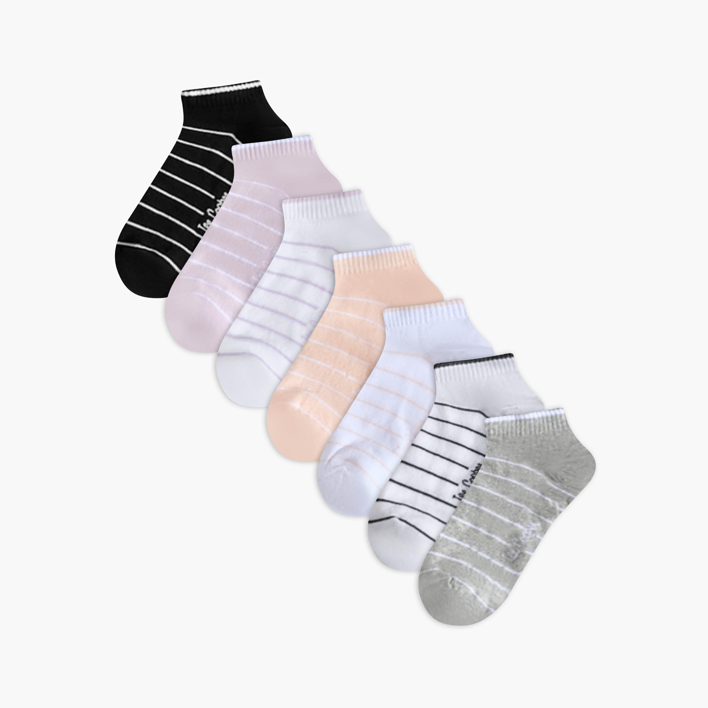 Lee Cooper Pack of 7 Ankle Length Cotton Socks-women-socksandstockings-image-1