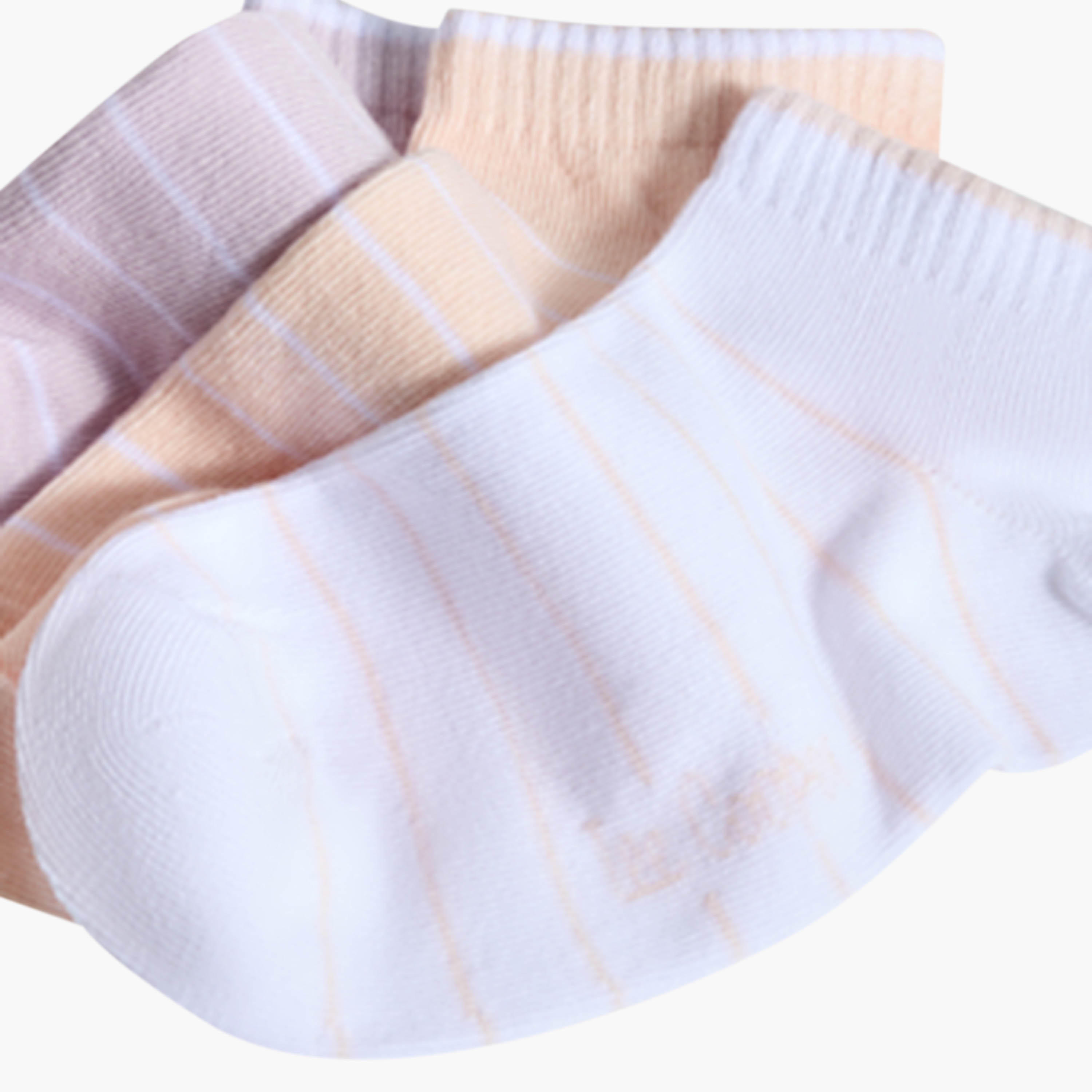 Lee Cooper Pack of 7 Ankle Length Cotton Socks-women-socksandstockings-image-4
