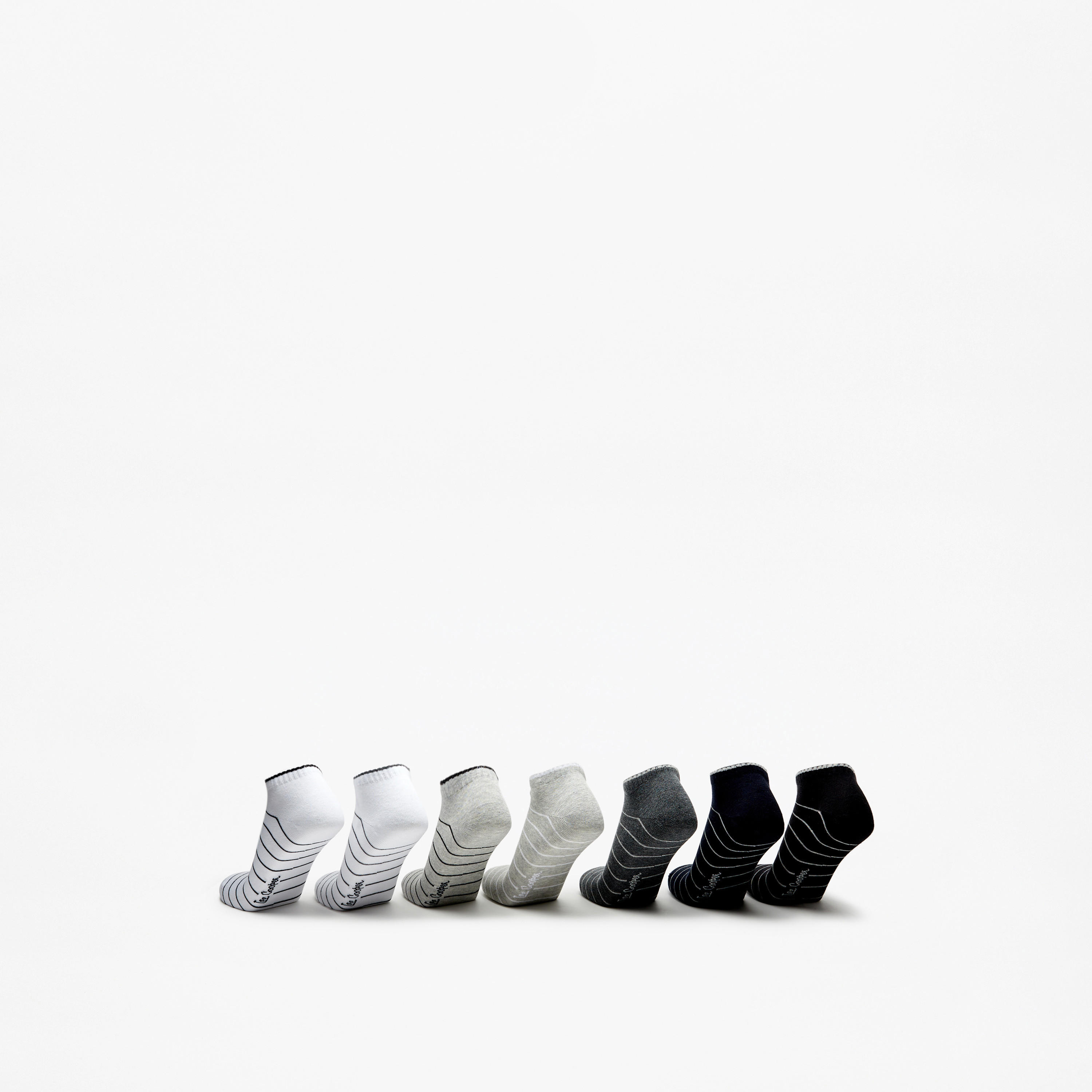 Lee Cooper Striped Ankle Length Socks - Set of 7-men-socks-image-3