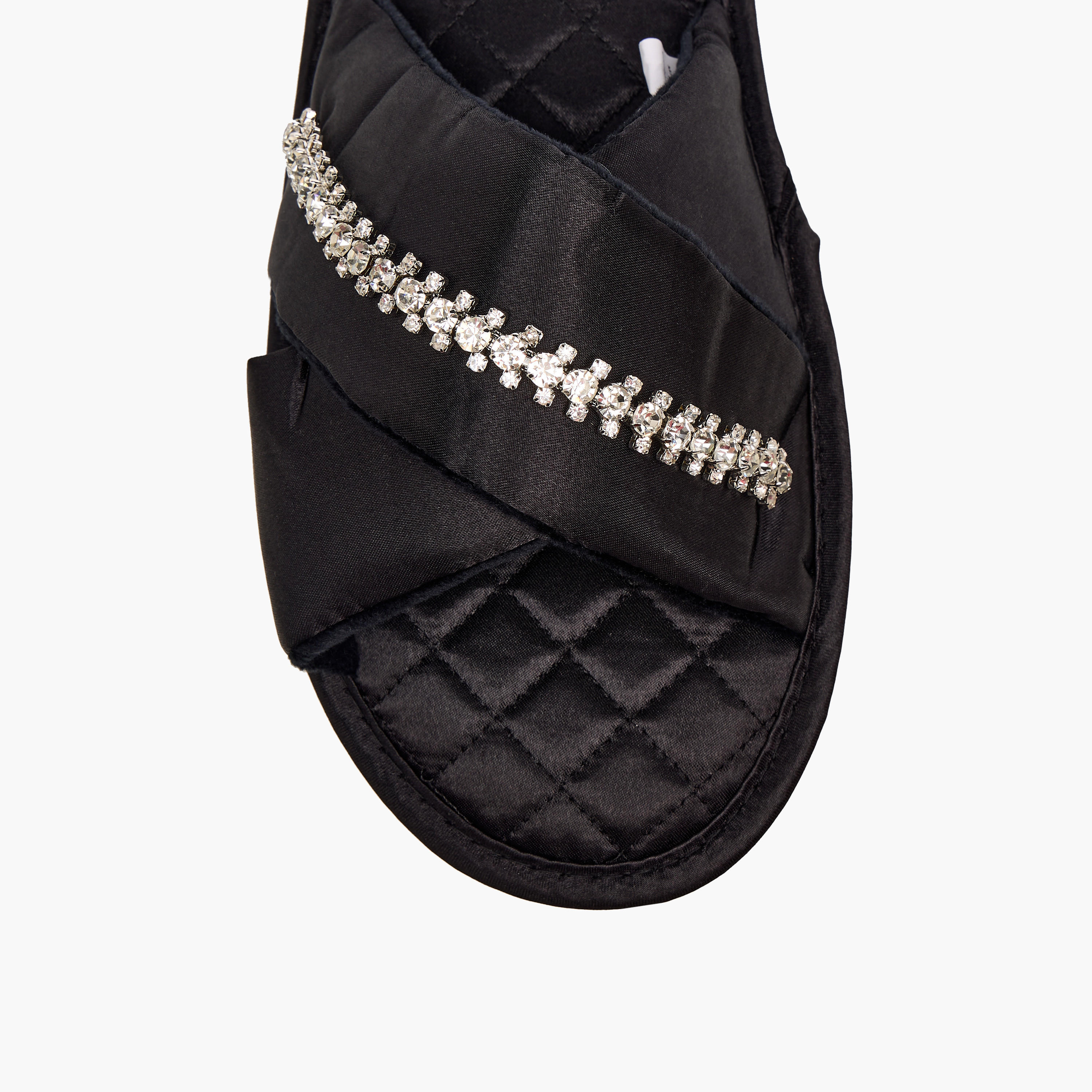 Le Confort Women Satin Stone Embellished Bedroom Slides-women-shoes-bedroomslippers-image-3