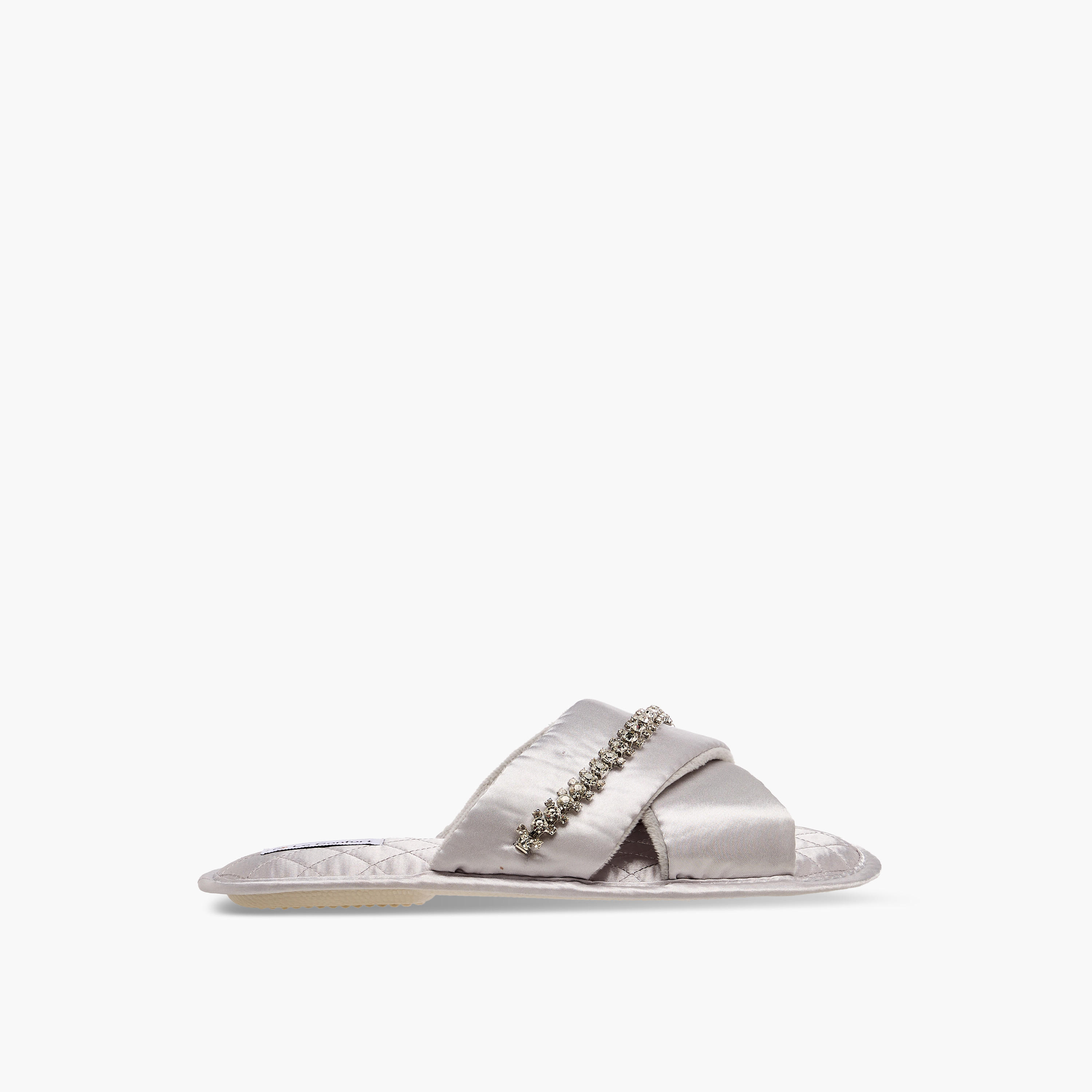 Le Confort Women Satin Stone Embellished Bedroom Slides-women-shoes-bedroomslippers-image-2