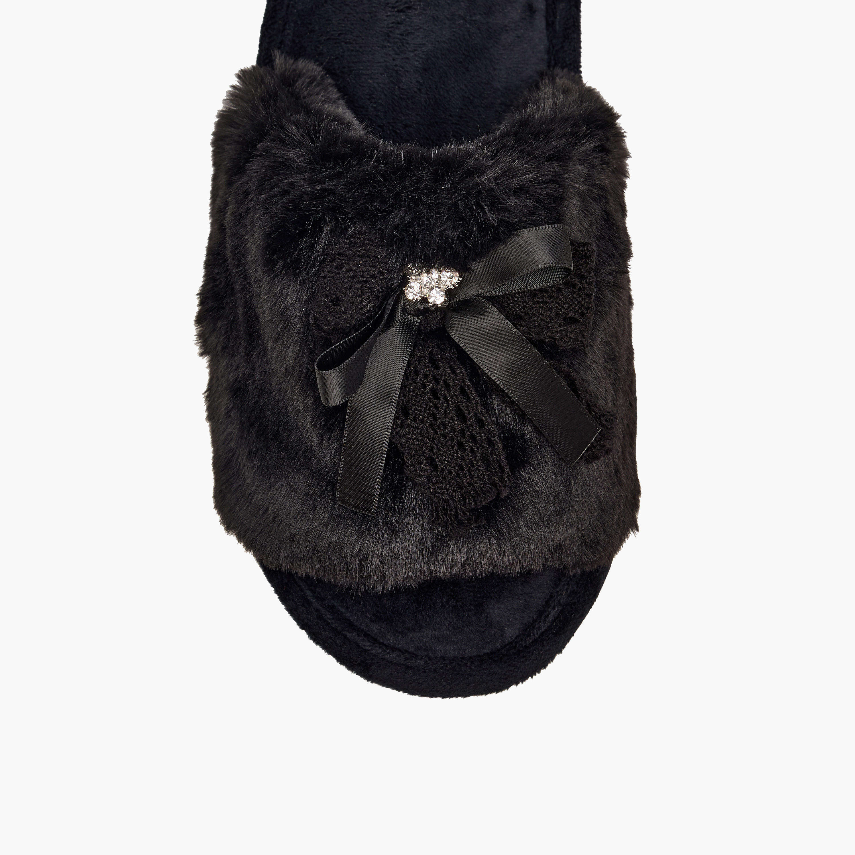 Le Confort Women Faux Fur Bedroom Slides-women-shoes-bedroomslippers-image-3