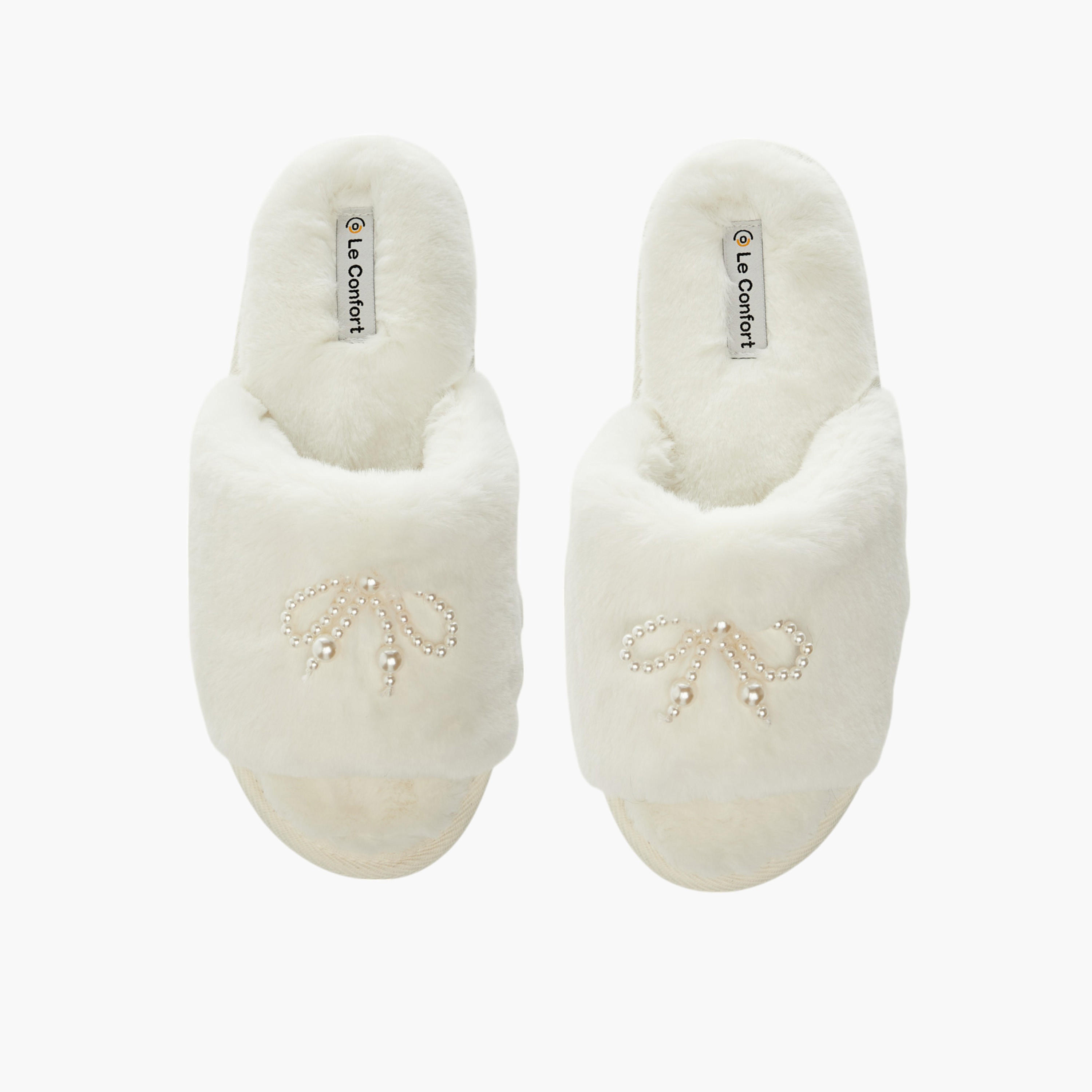 شبشب سهل الارتداء بزخارف فيونكة من لو كونفورت-women-shoes-flipflopsandslides-image-1