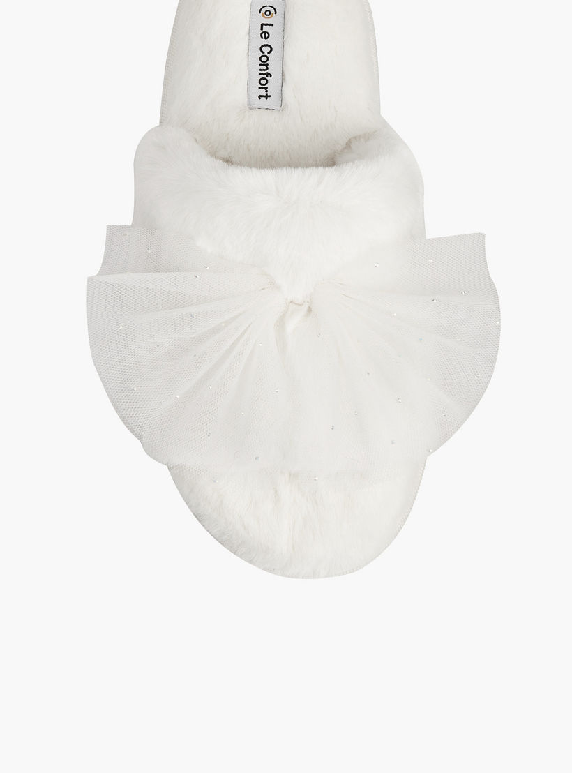 Le Confort Women Plush Bedroom Slides-women-shoes-bedroomslippers-image-4
