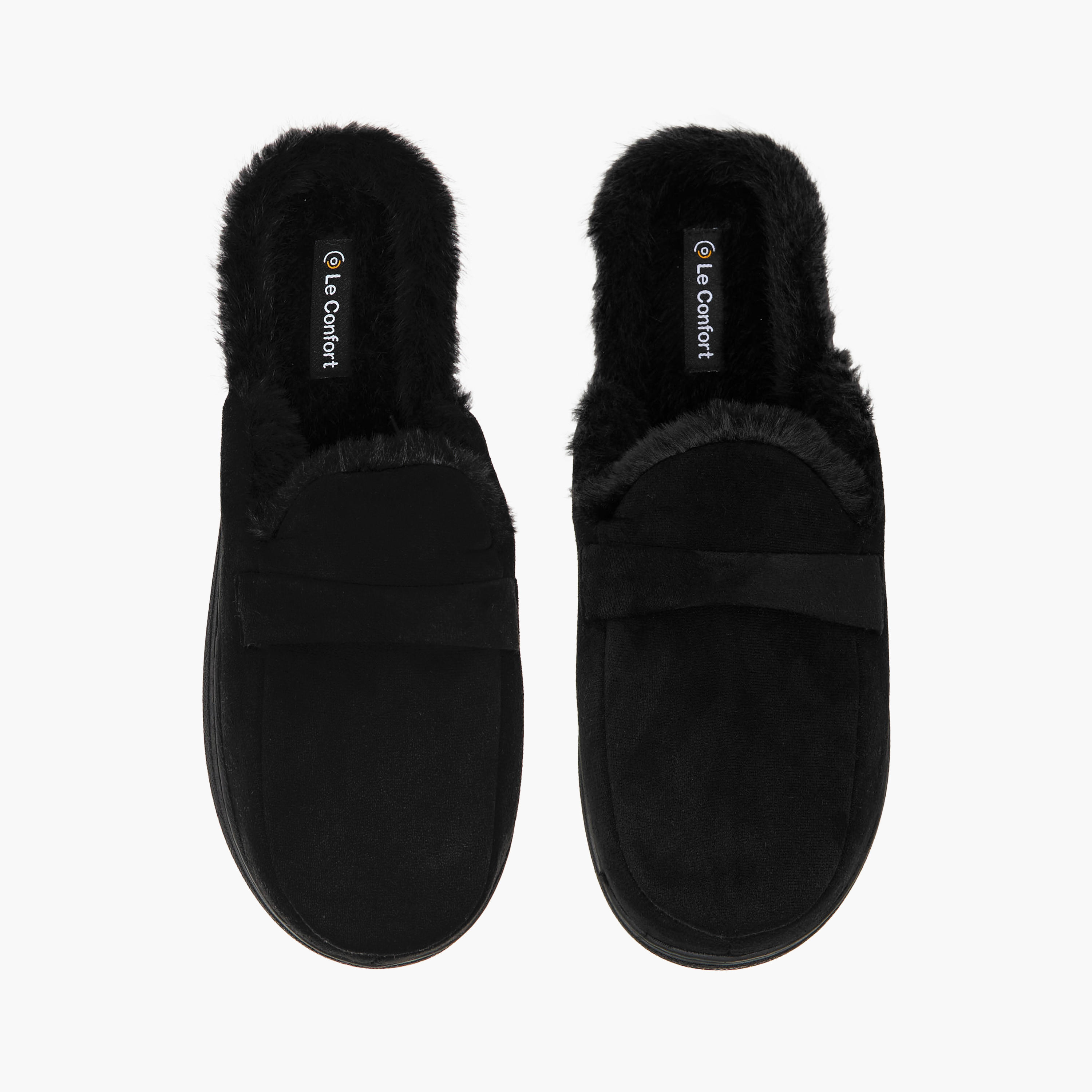شبشب غرفة نوم بفرو صناعي للنساء من لو كونفورت-women-shoes-bedroomslippers-image-1
