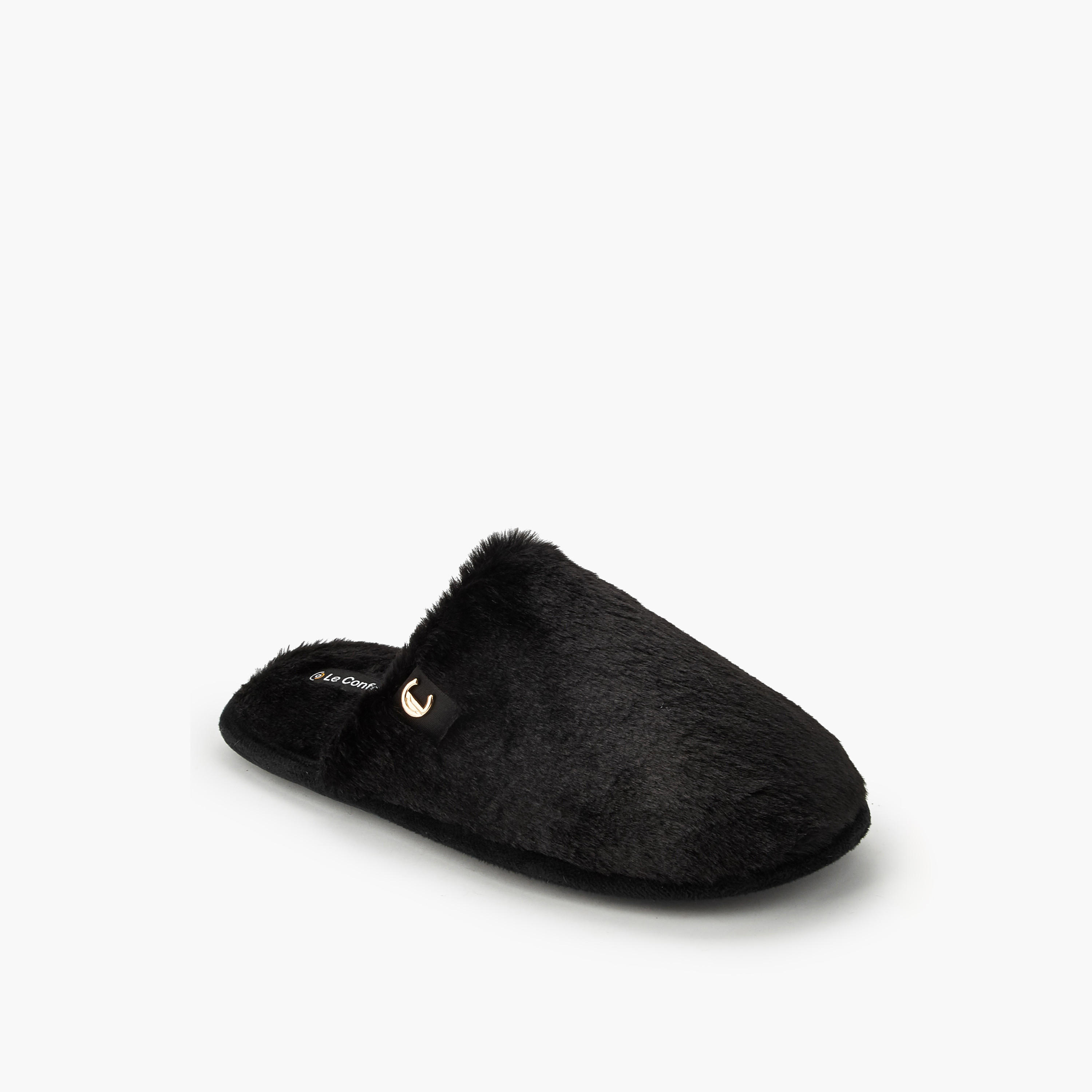 Le Confort Women Faux Fur Bedroom Slippers-women-shoes-bedroomslippers-image-3