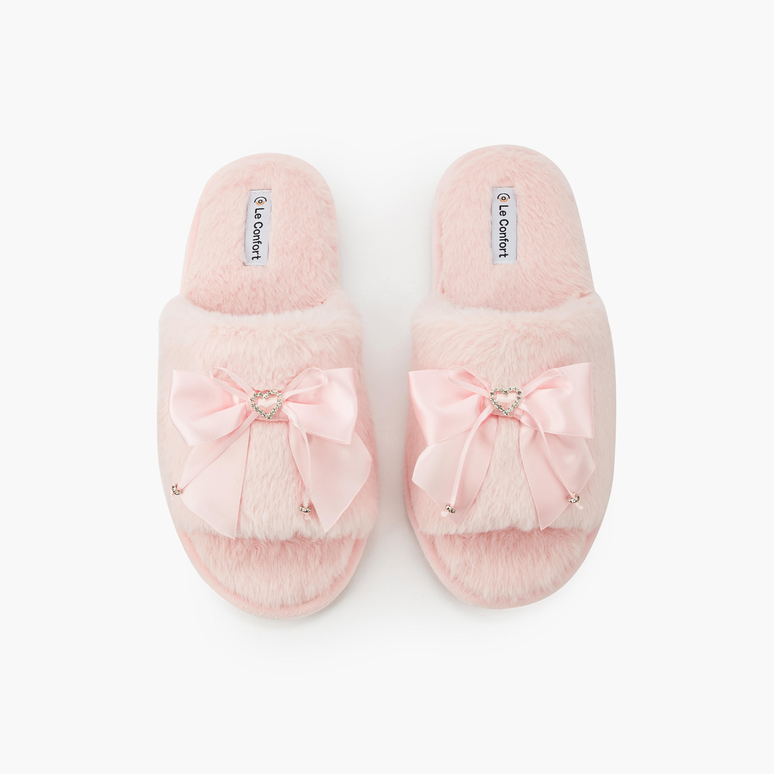 Le Confort Women Faux Fur Bedroom Slippers-women-shoes-bedroomslippers-image-1