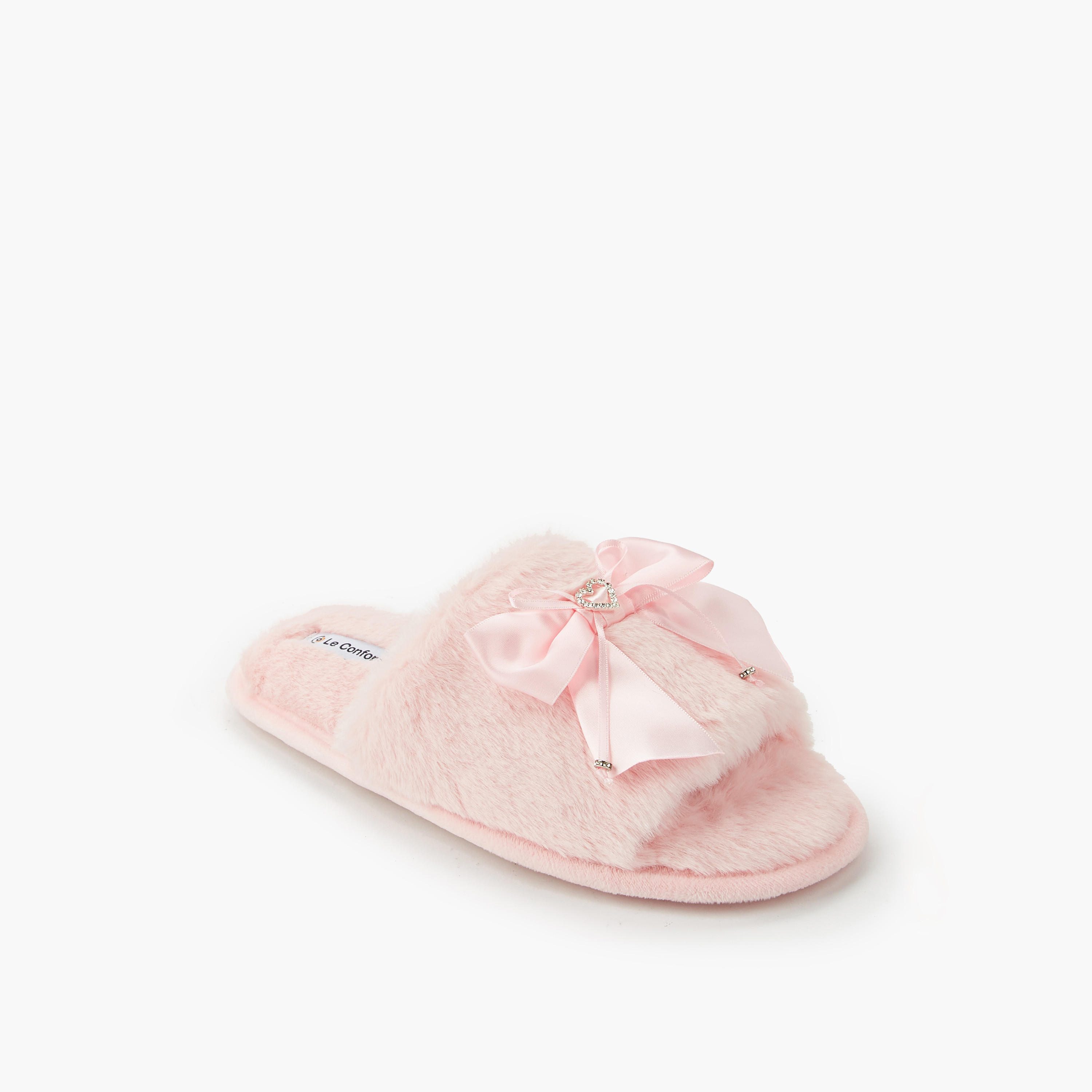 Le Confort Women Faux Fur Bedroom Slippers-women-shoes-bedroomslippers-image-3