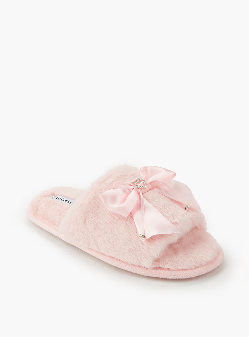 Le Confort Women Faux Fur Bedroom Slippers-women-shoes-bedroomslippers-image-3
