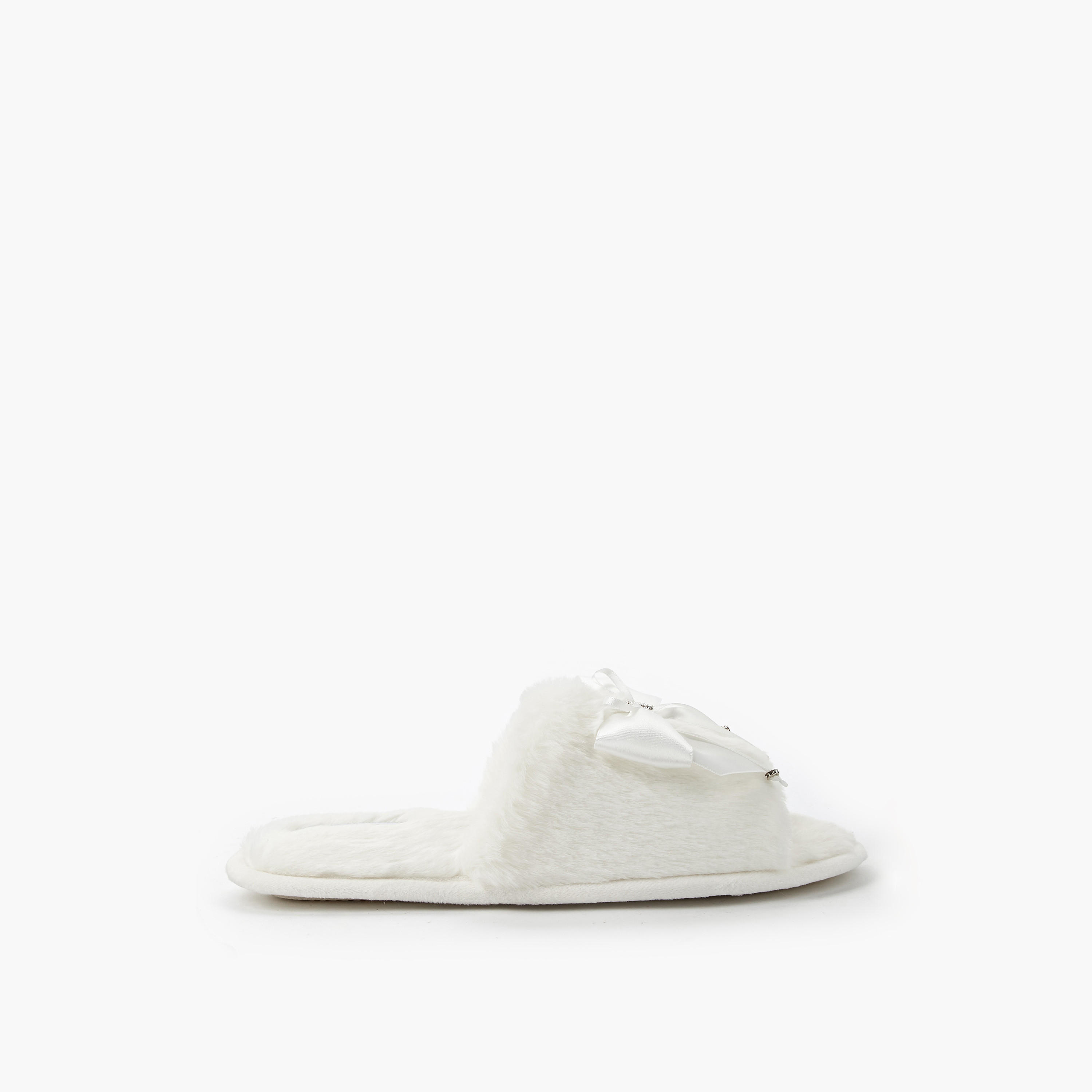 شبشب غرفة نوم من الفرو الصناعي للنساء من لو كونفورت-women-shoes-bedroomslippers-image-2