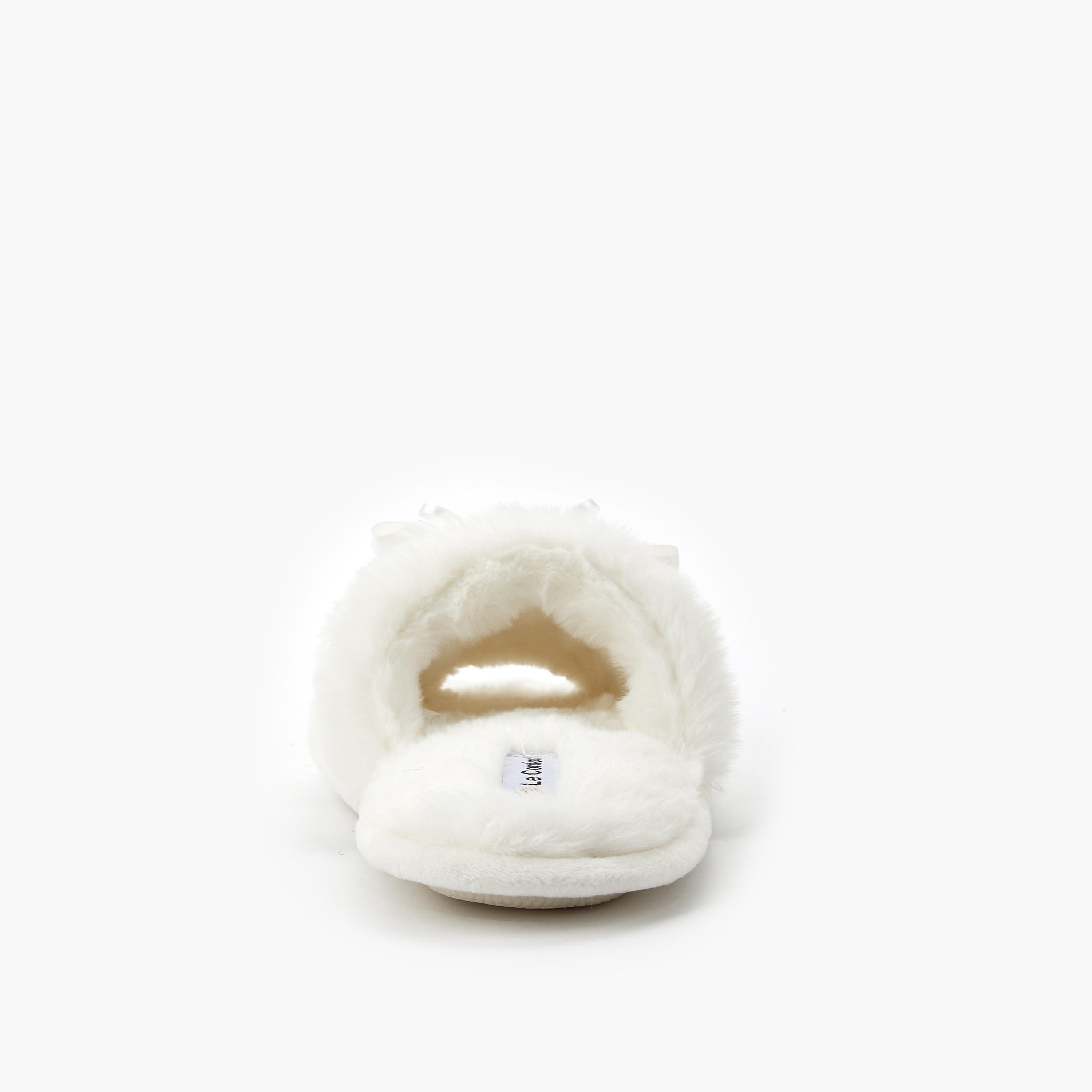 شبشب غرفة نوم من الفرو الصناعي للنساء من لو كونفورت-women-shoes-bedroomslippers-image-5